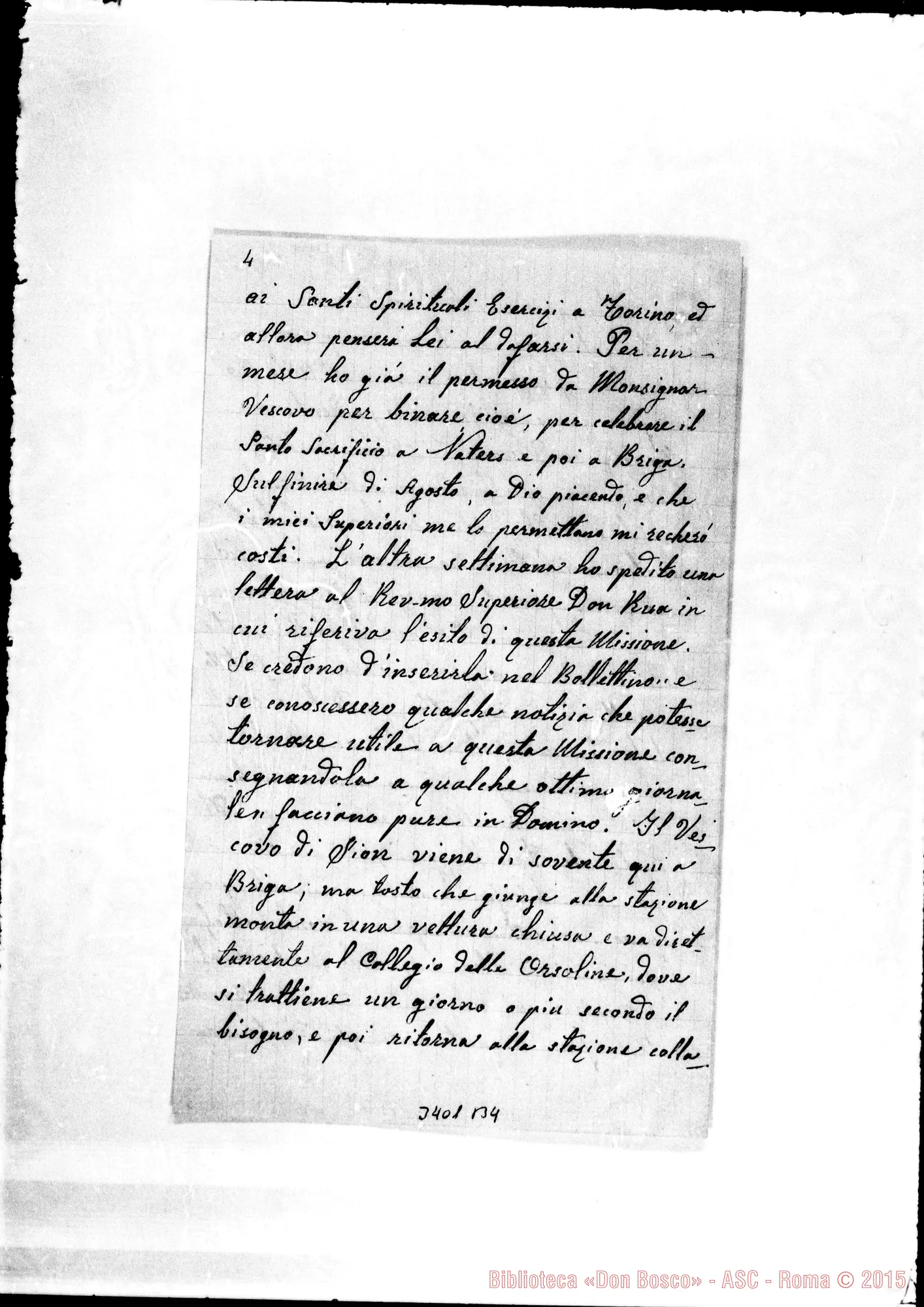 Fotogramma B 4 — Don Giuseppe Oddone-Don Durando. Briga, 22-07-1901