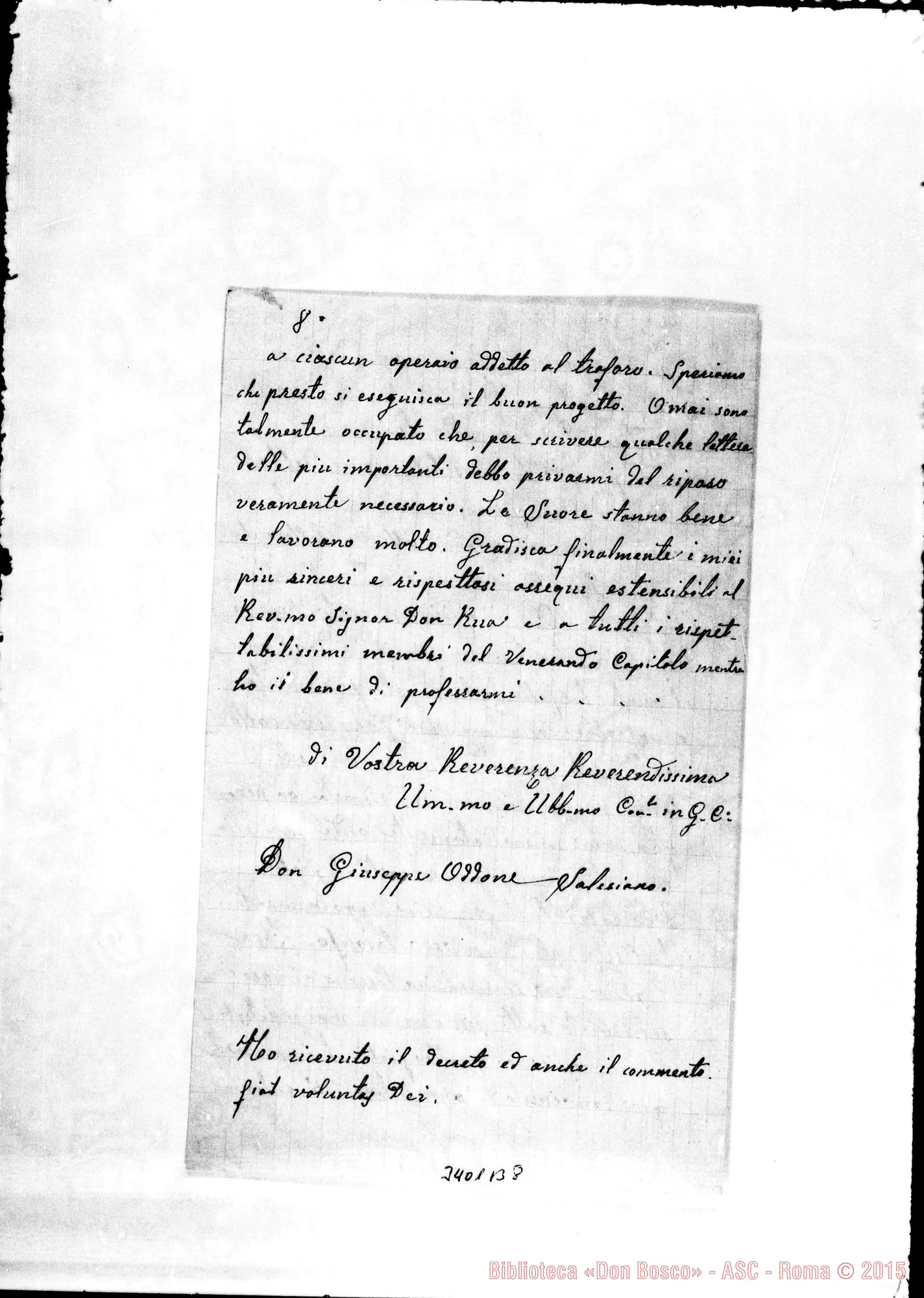 Fotogramma B 8 — Don Giuseppe Oddone-Don Durando. Briga, 22-07-1901
