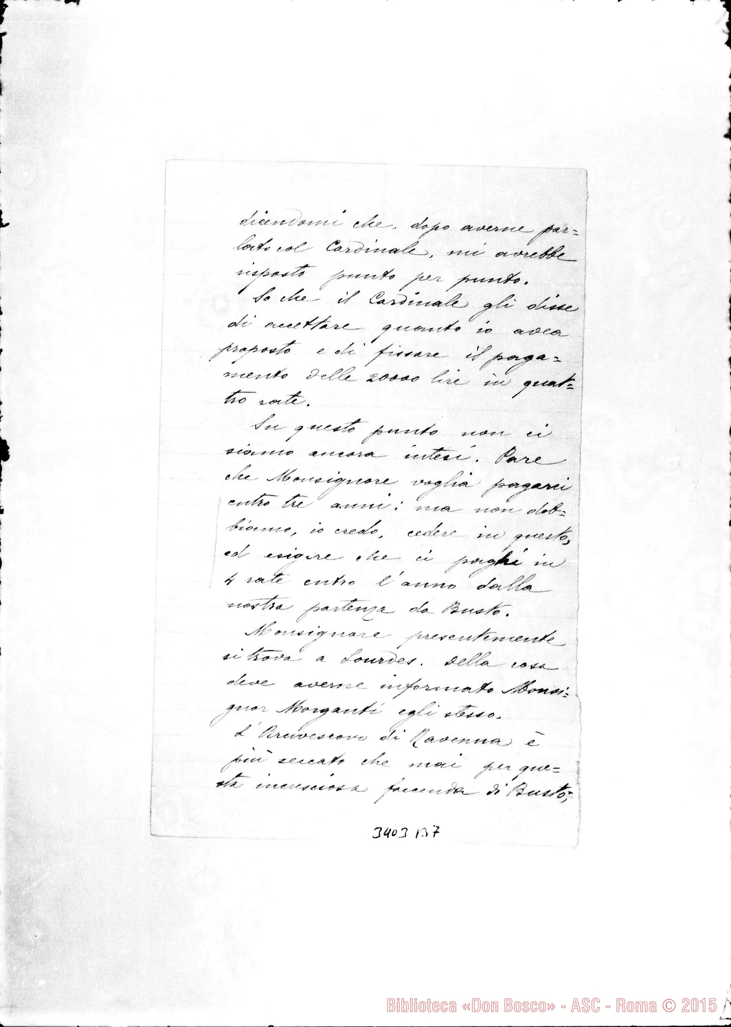 Fotogramma B 7 — Don Saluzzo-Don Gusmano. Milano, 8-05-1905