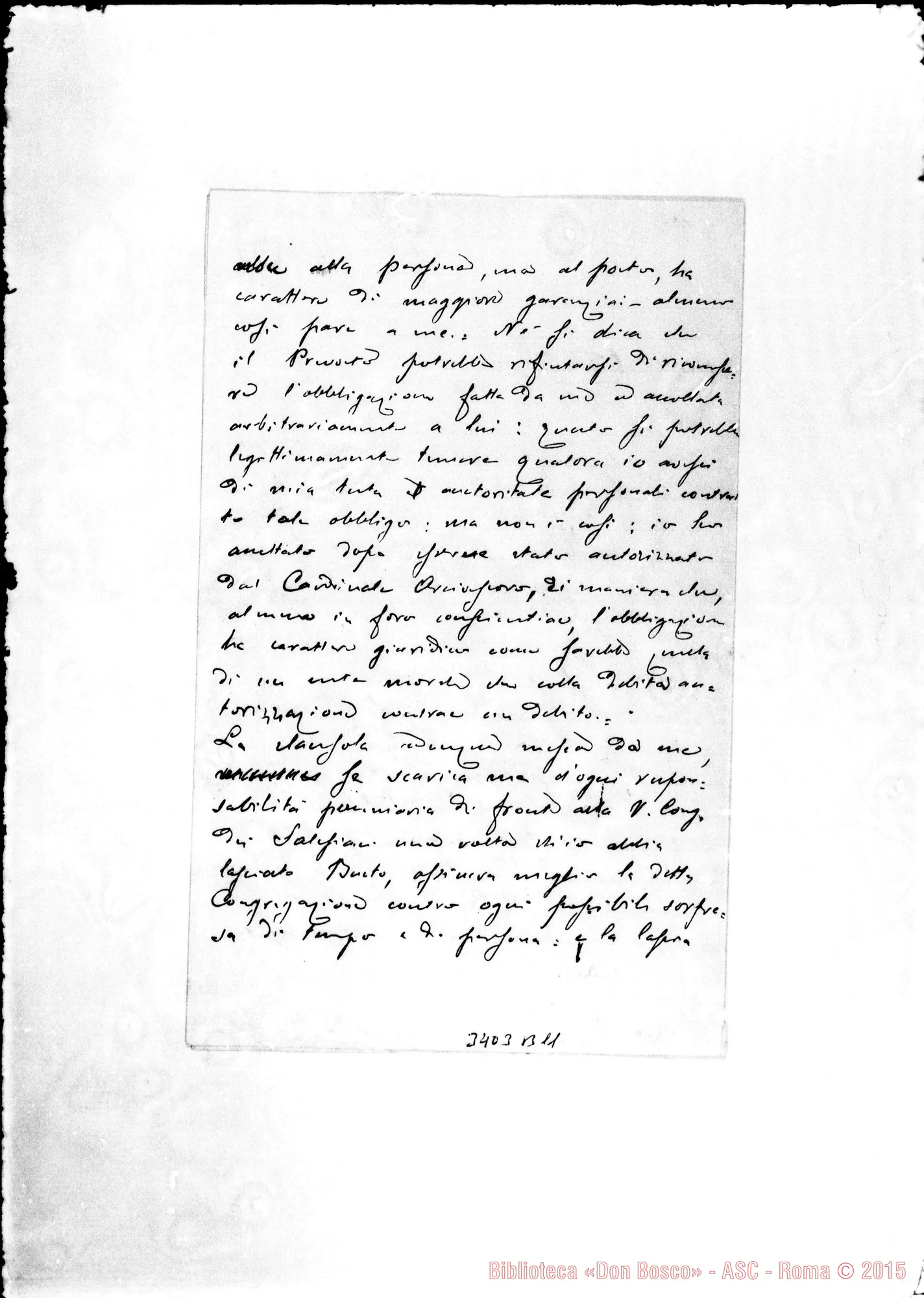 Fotogramma B 11 — Carlo Castelli, vesc.-Rev.do Sig. Busto A., 10-07-1905