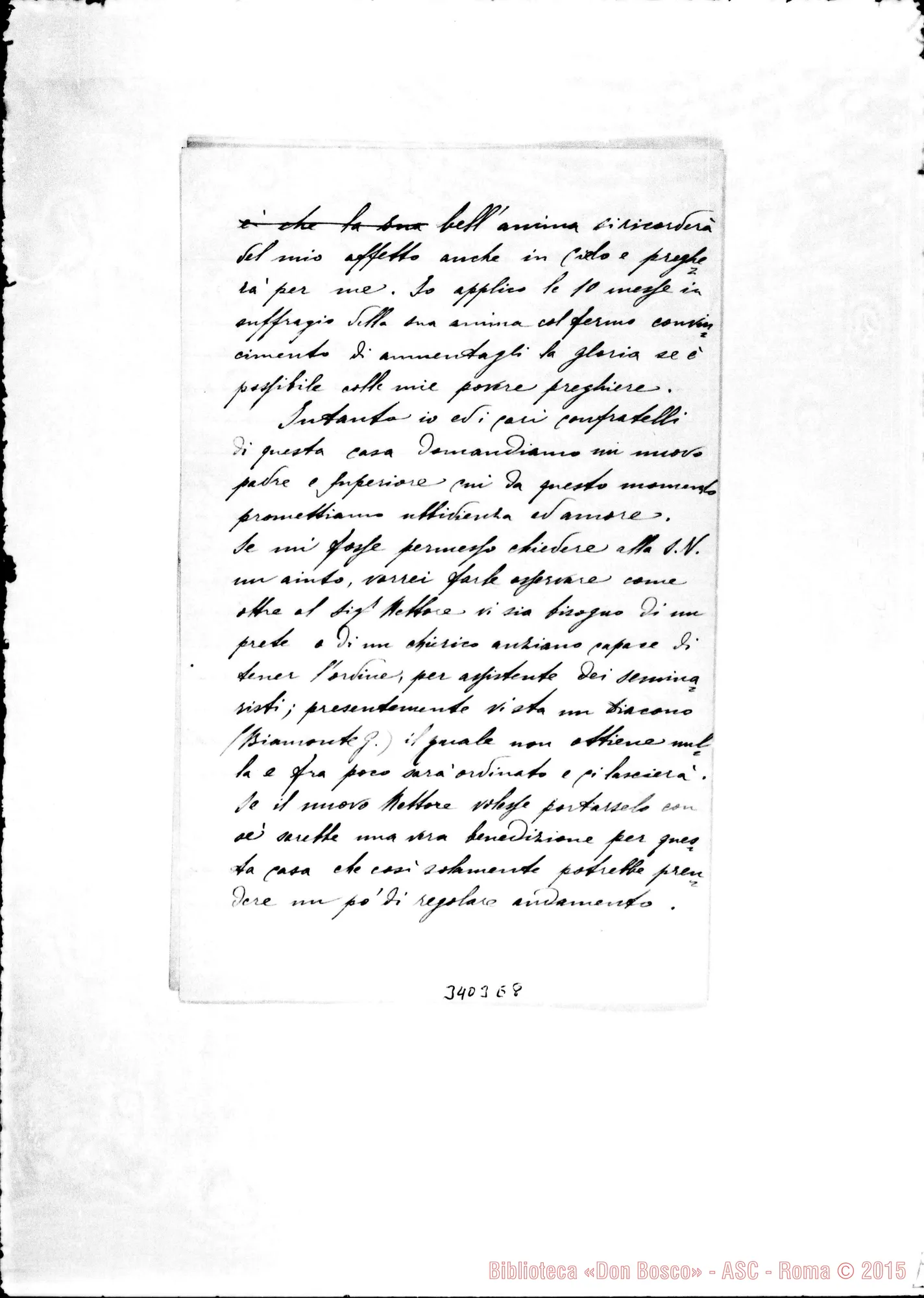 Fotogramma E 8 — Don Giovanni Maria Motta-Don Durando. Catanzaro, 12-03-1895