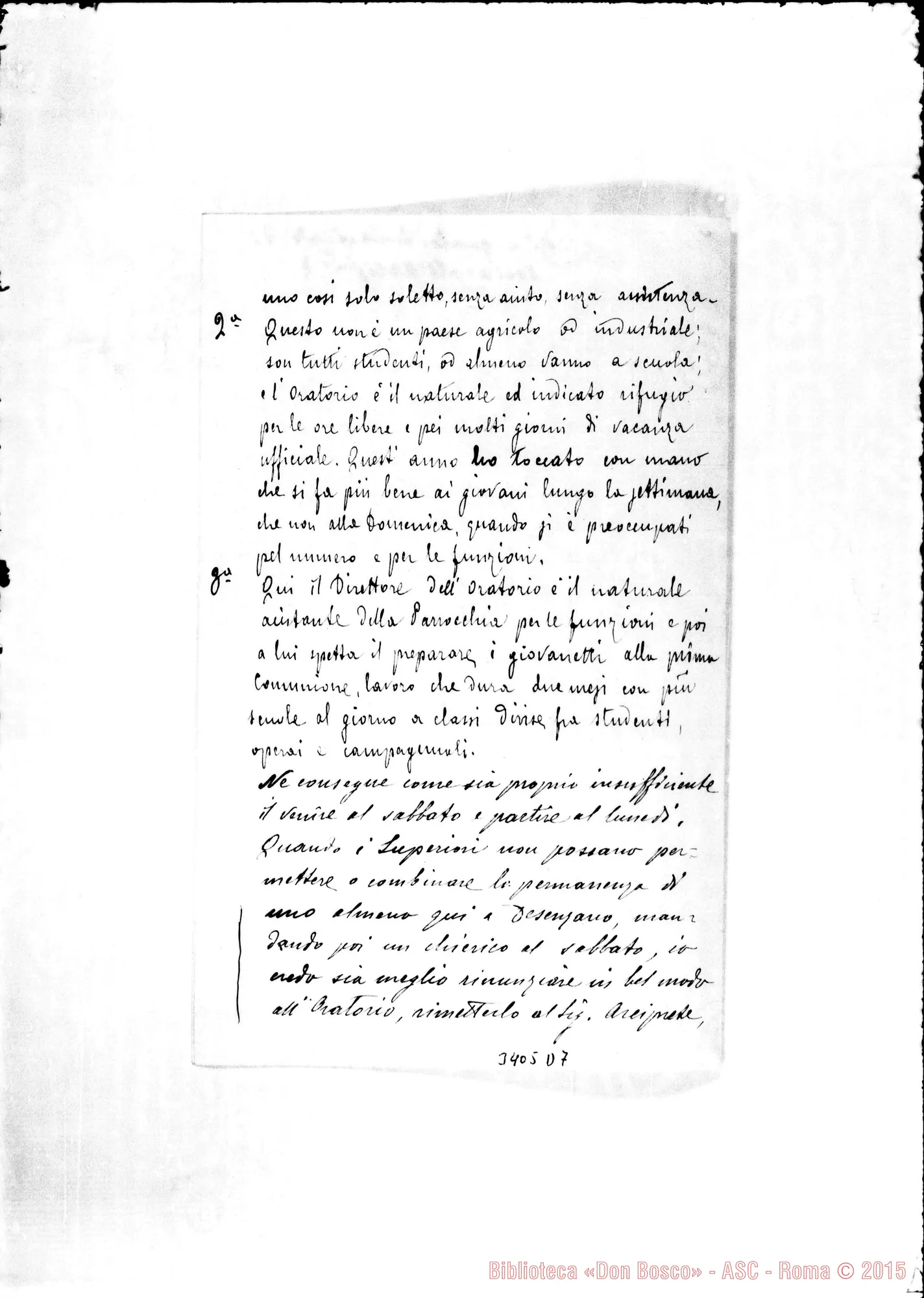 Fotogramma D 7 — Don Giovanni Battista Ferrero-Amatissimo Padre. Ag. 1907 Autogr. Rua