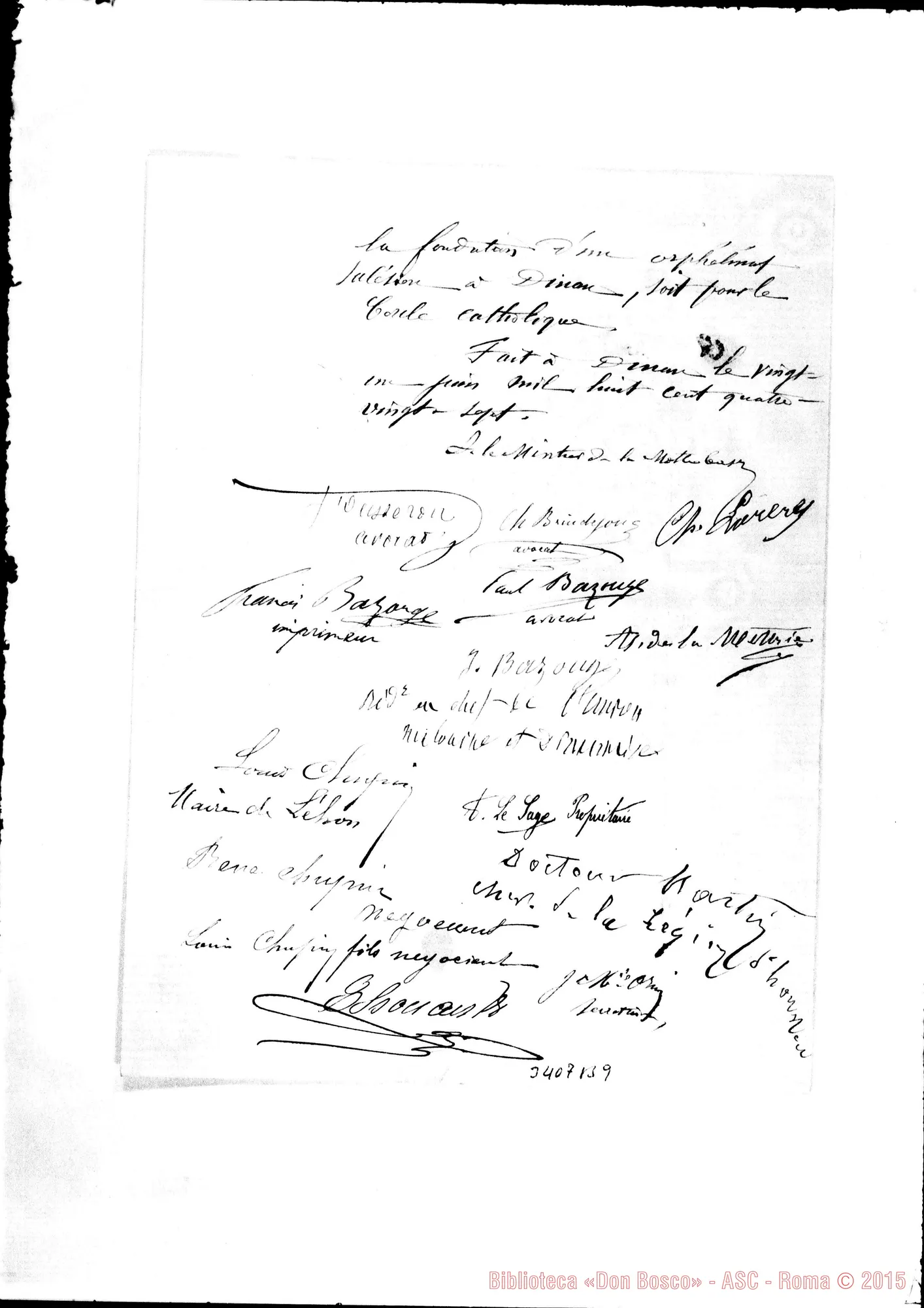 Fotogramma B 9 — Comitato-Révérend Père. Dinan, 20-06-1887