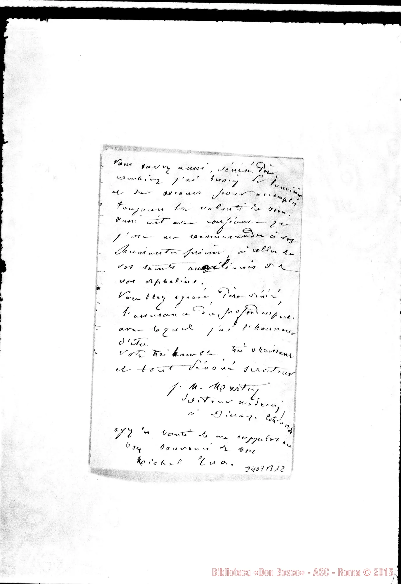 Fotogramma B 12 — Dott. Martin-Vénéré Père. Dinan, 24-10-1887