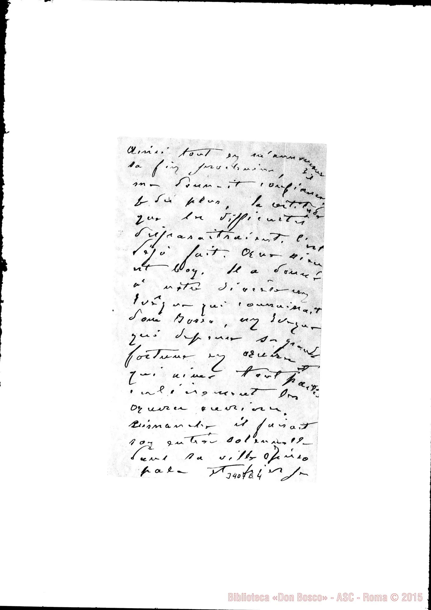 Fotogramma E 4 — Dott. Martin-Révérend Père. Risposto il 22-03-1890