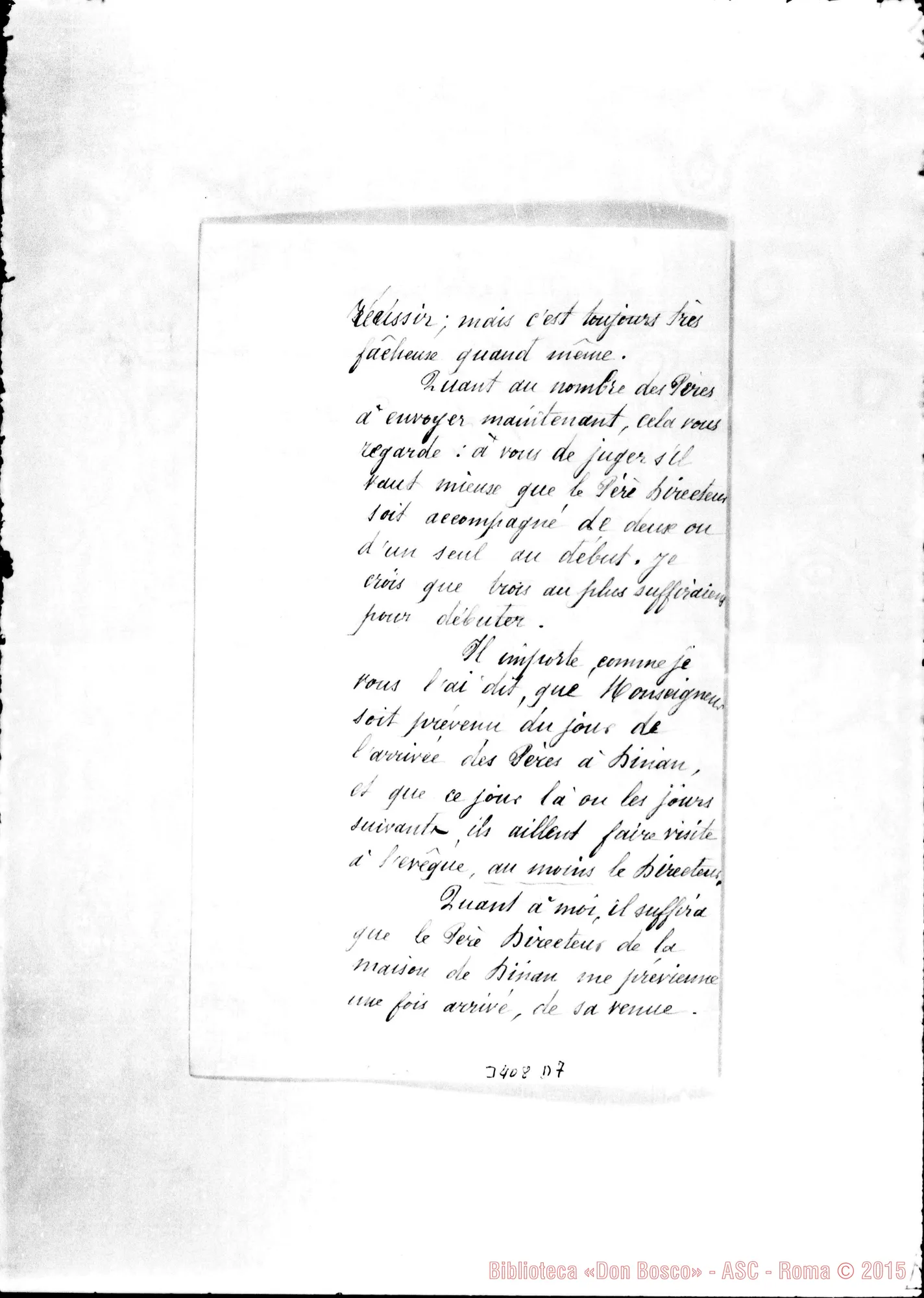 Fotogramma D 7 — Abbé J. Martin-Don Rua, il 26-12-1890 Autogr. Rua
