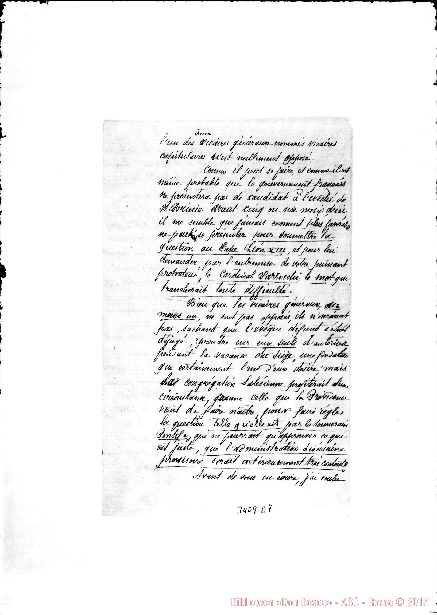 Fotogramma D 7 — Abbé J. Martin-Révérend Père. Risposto il 19-06-1888