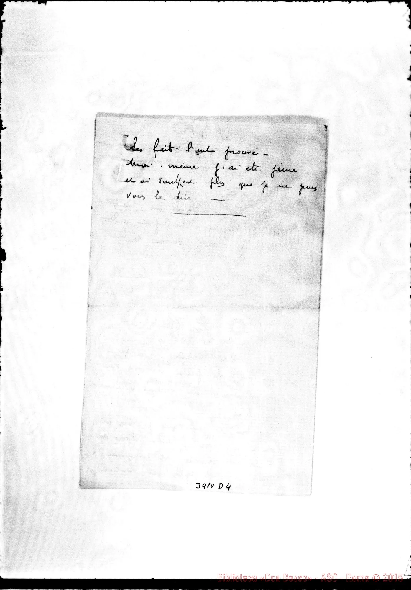 Fotogramma D 4 — Don Ivone Pourvéer-Monsieur le Supérieur. Senza data
