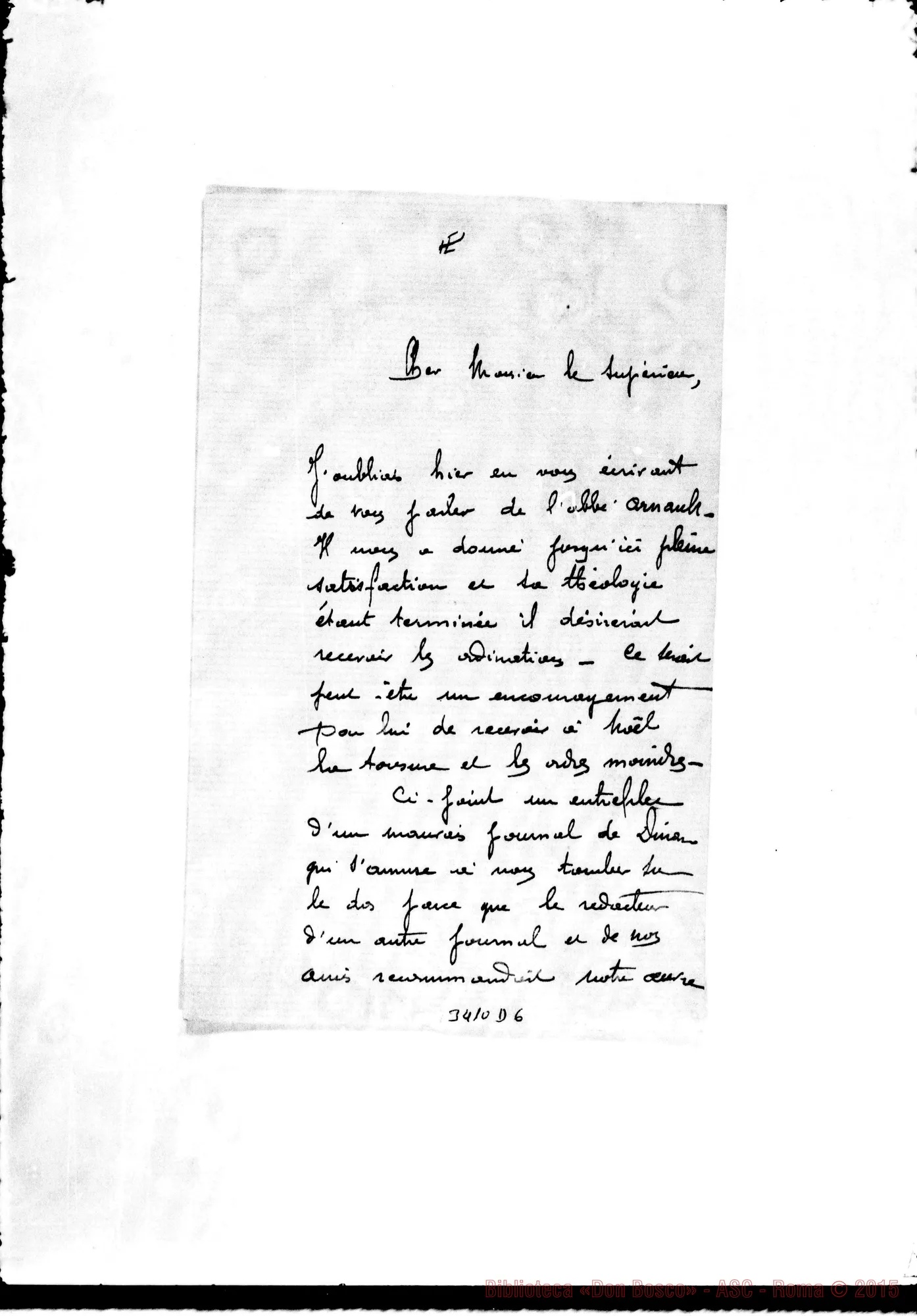 Fotogramma D 6 — Don Ivone Pourvéer-Monsieur le Supérieur. Senza data