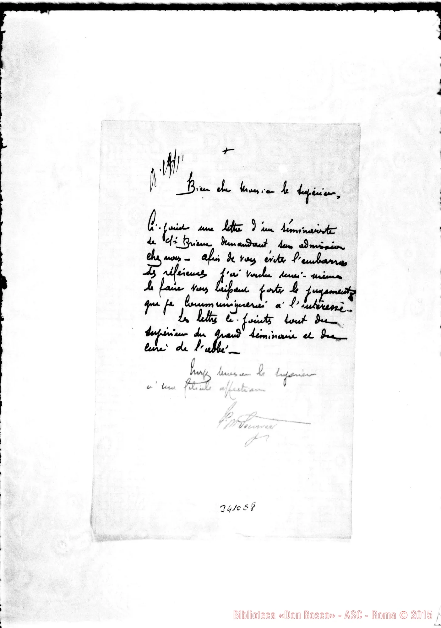 Fotogramma E 8 — Don Ivone Pourvéer-Monsieur le Supérieur. Senza data