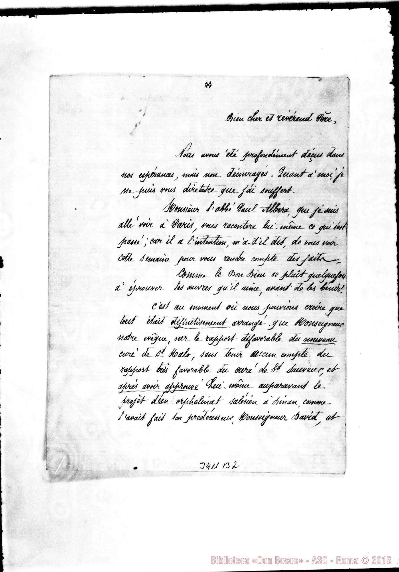 Fotogramma B 2 — Abbé J. Martin-Révérend Pére. Senza data