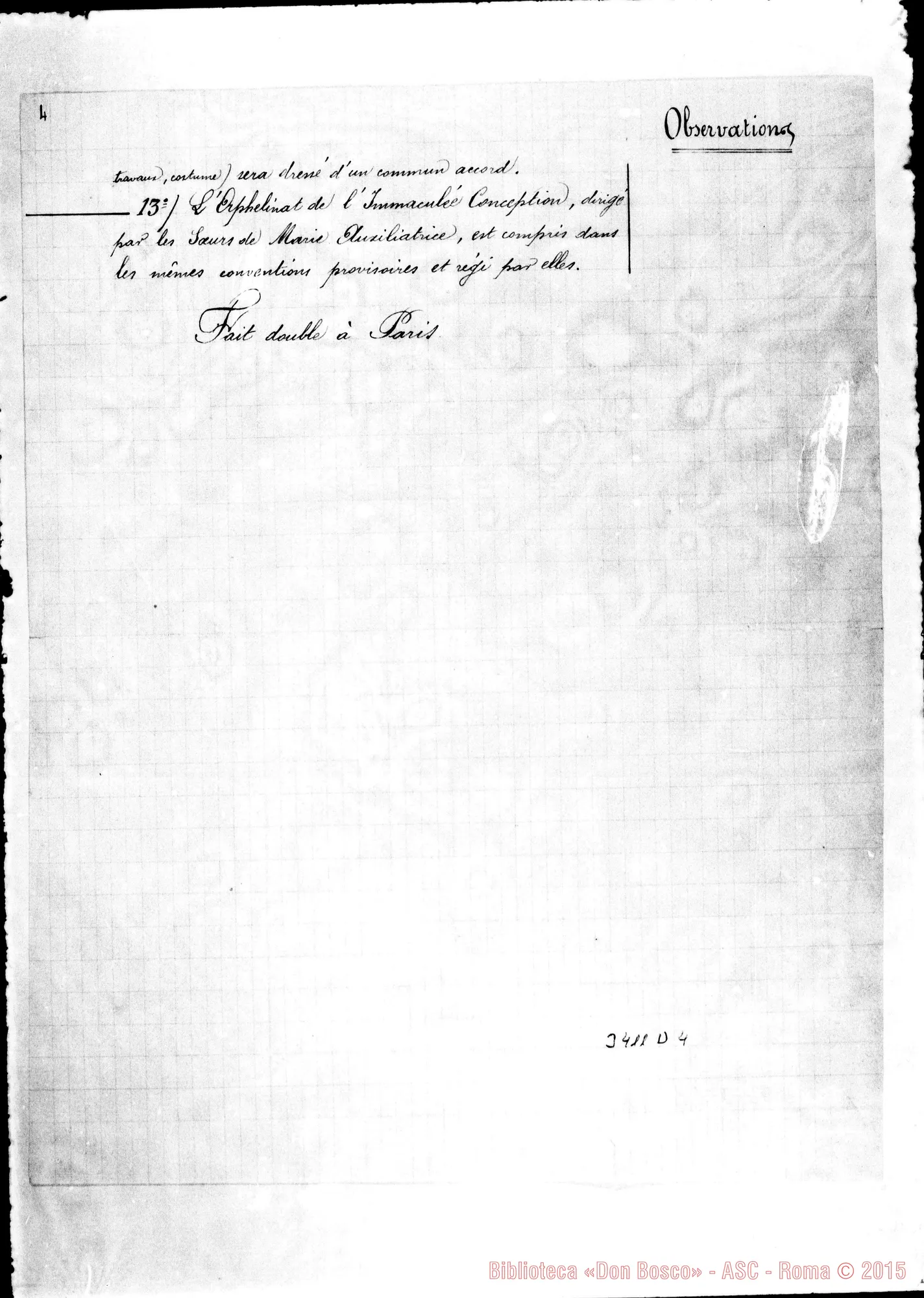 Fotogramma D 4 — Etagnac: Convenzione tra il Comte Dupont E Don Ronchail