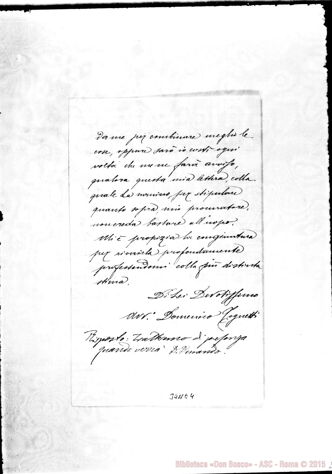 Fotogramma E 4 — Avv. Domenico Tognetti-Don Carlini. Bedano, 18-05-1893 Copia
