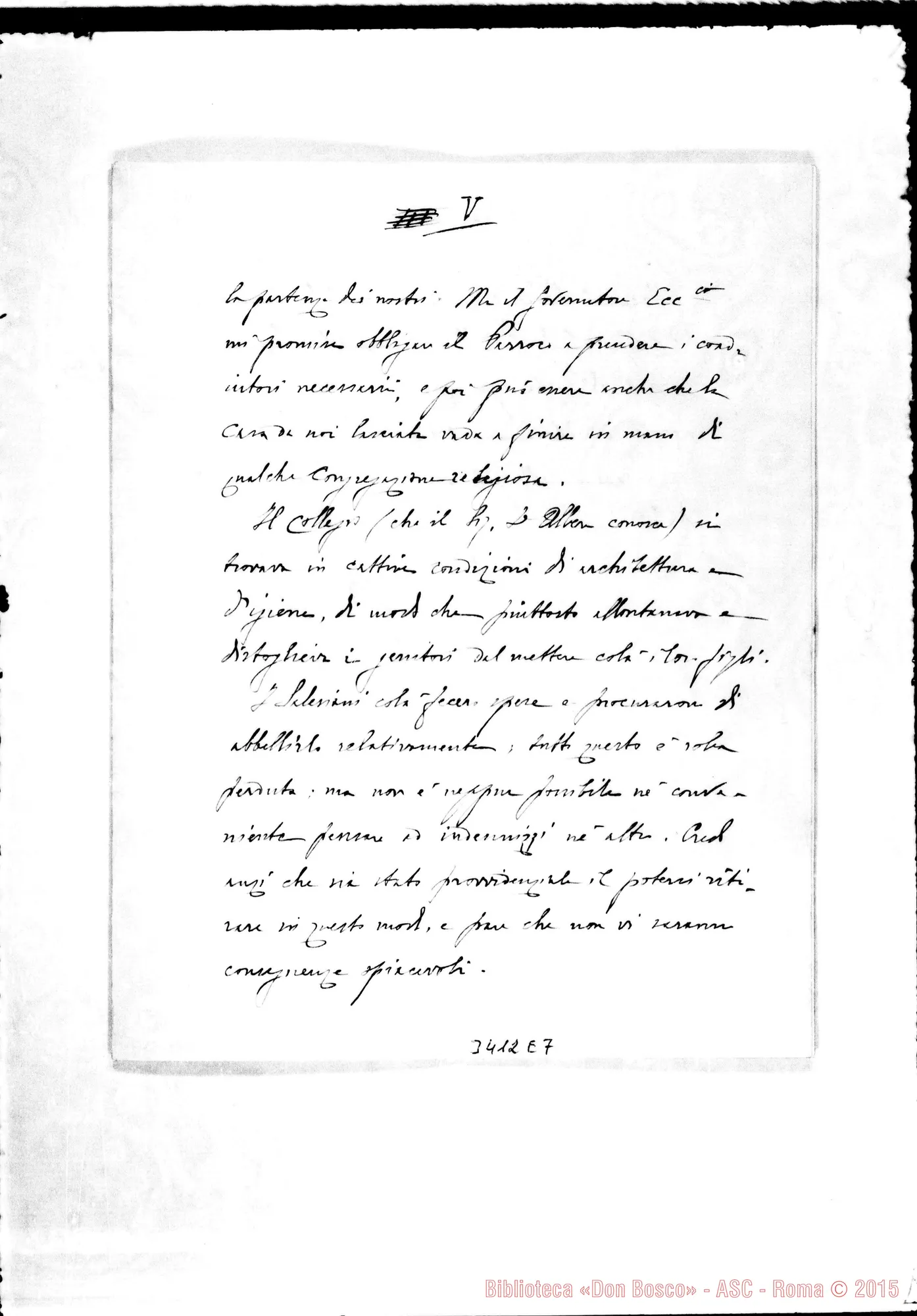 Fotogramma E 7 — Don Pietro Rota-Capitolo Superiore, con acclusi allegati Febbr. 1909