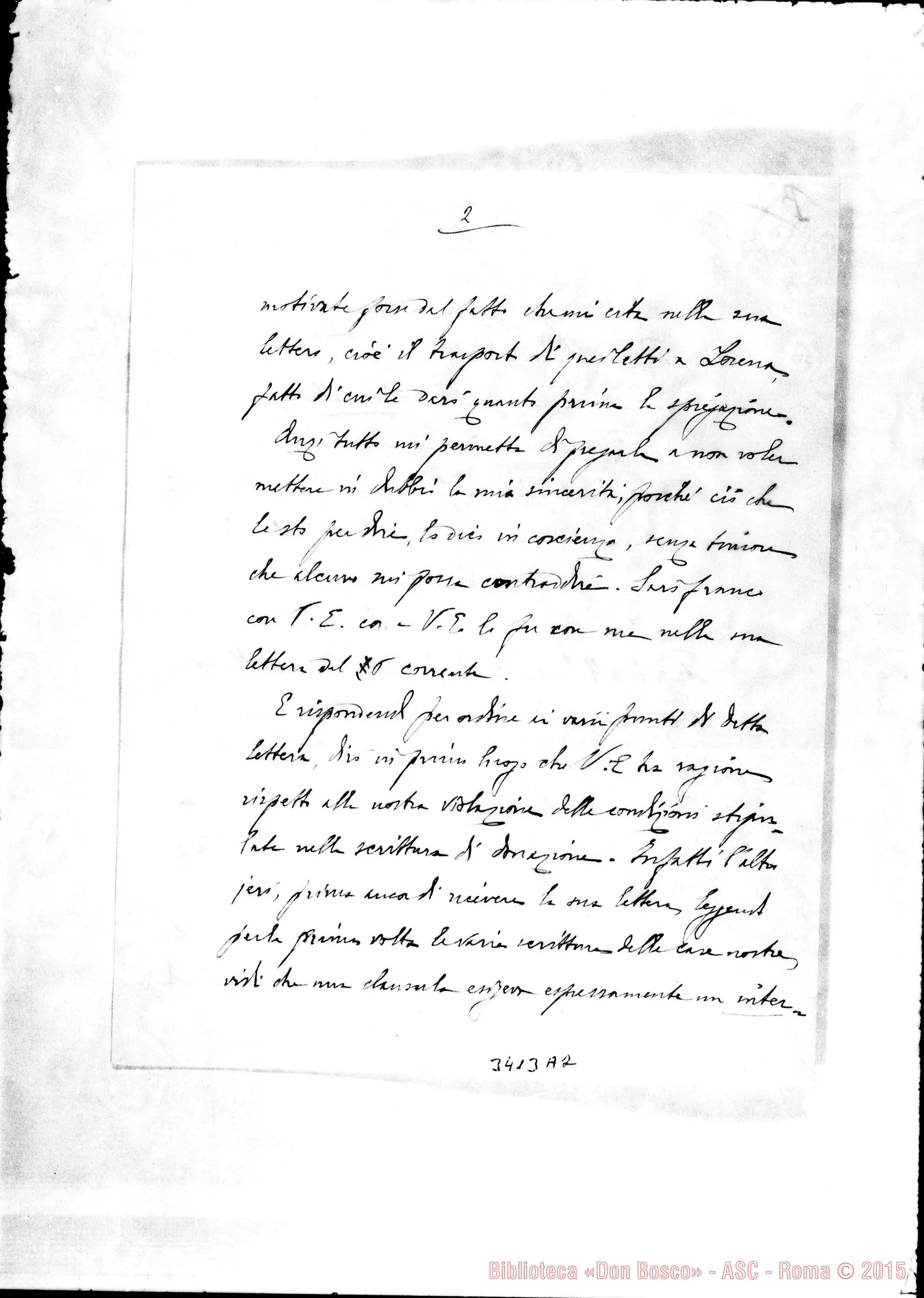 Fotogramma A 2 — Don Pietro Rota-Capitolo Superiore, con acclusi allegati Febbr. 1909