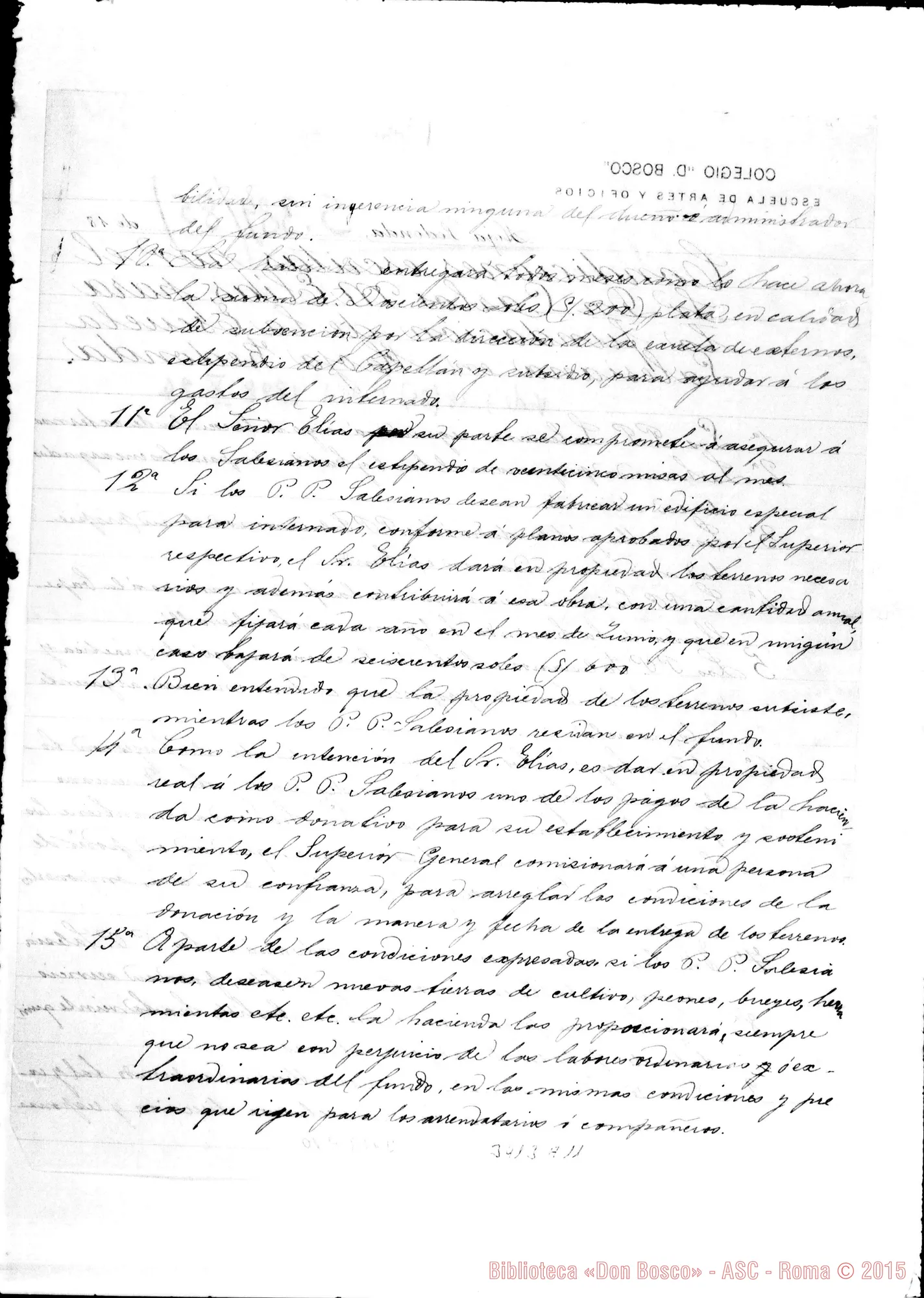 Fotogramma A 11 — Hoja Redonda: Condizioni per un contratto, il 24-10-1898