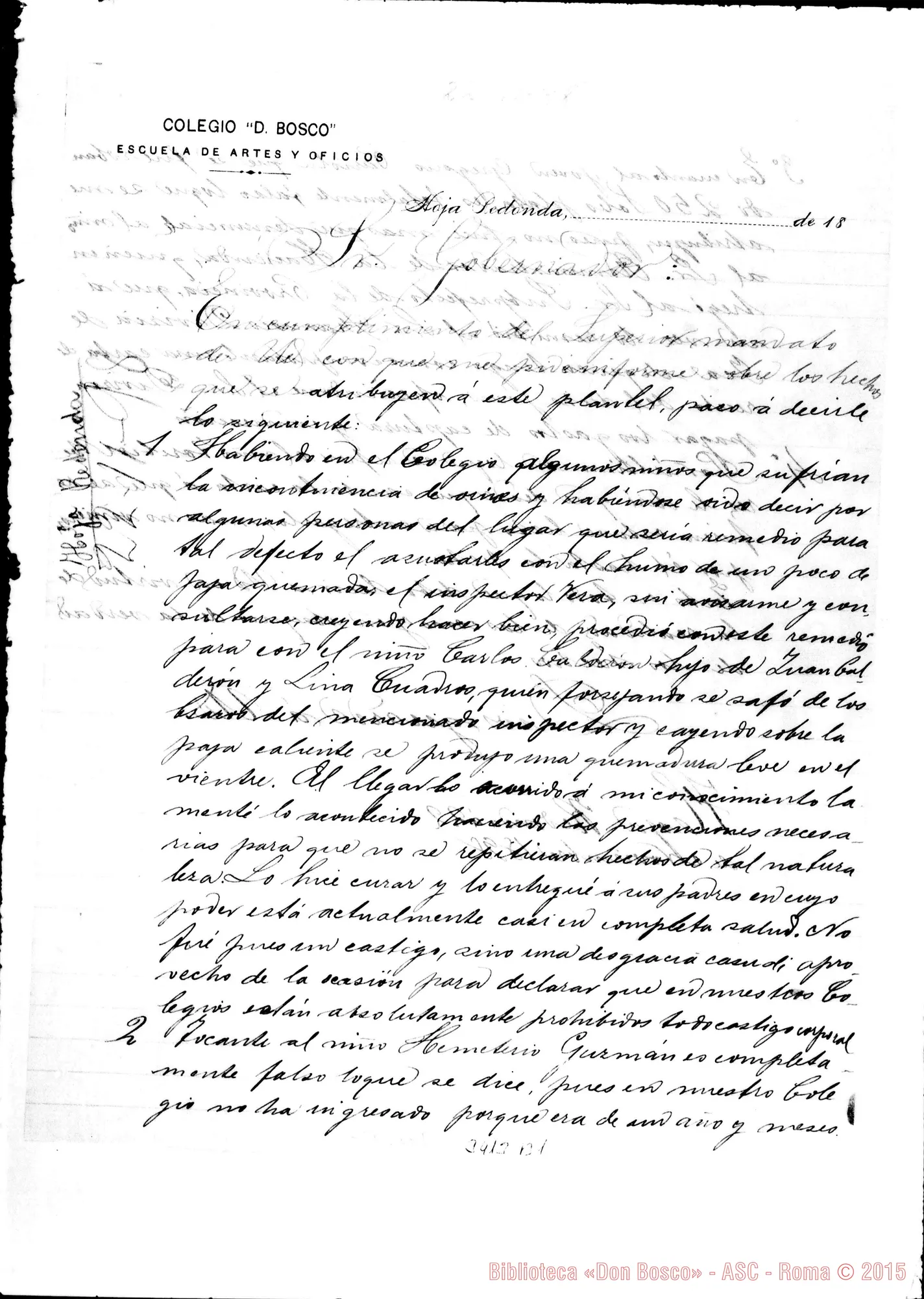 Fotogramma B 1 — Al Sig. Governatore, il 22-11-1898