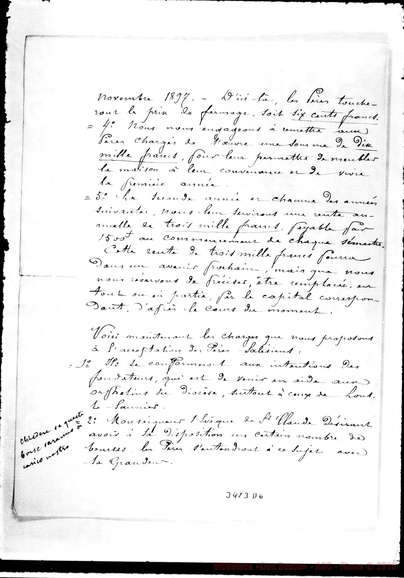 Fotogramma D 6 — Louise Queslin, curé-Révérend Pére. Montigny, 27-06-1895 Autogr. Rua