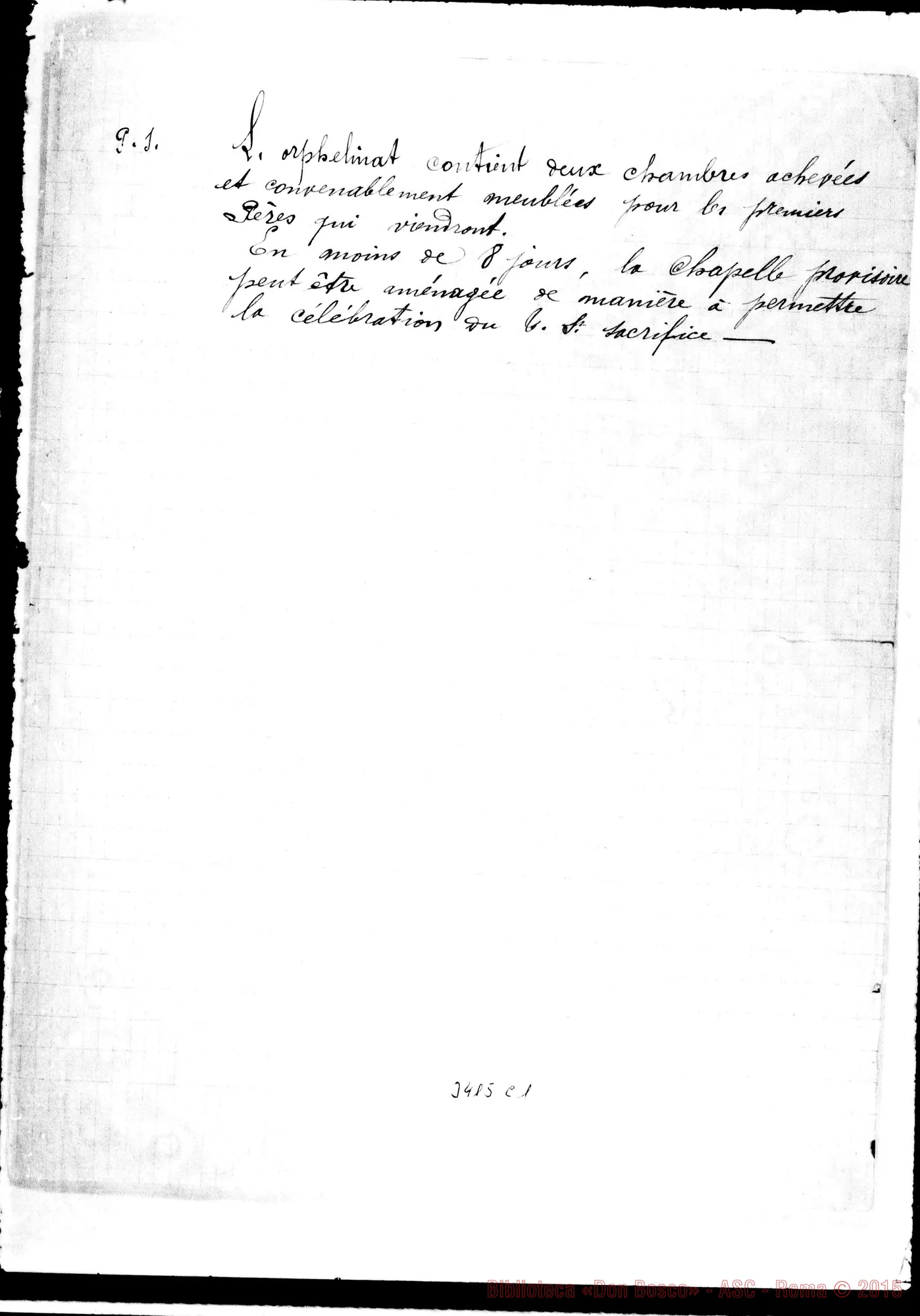 Fotogramma C 1 — L. Queslin, curé: copia di lettera