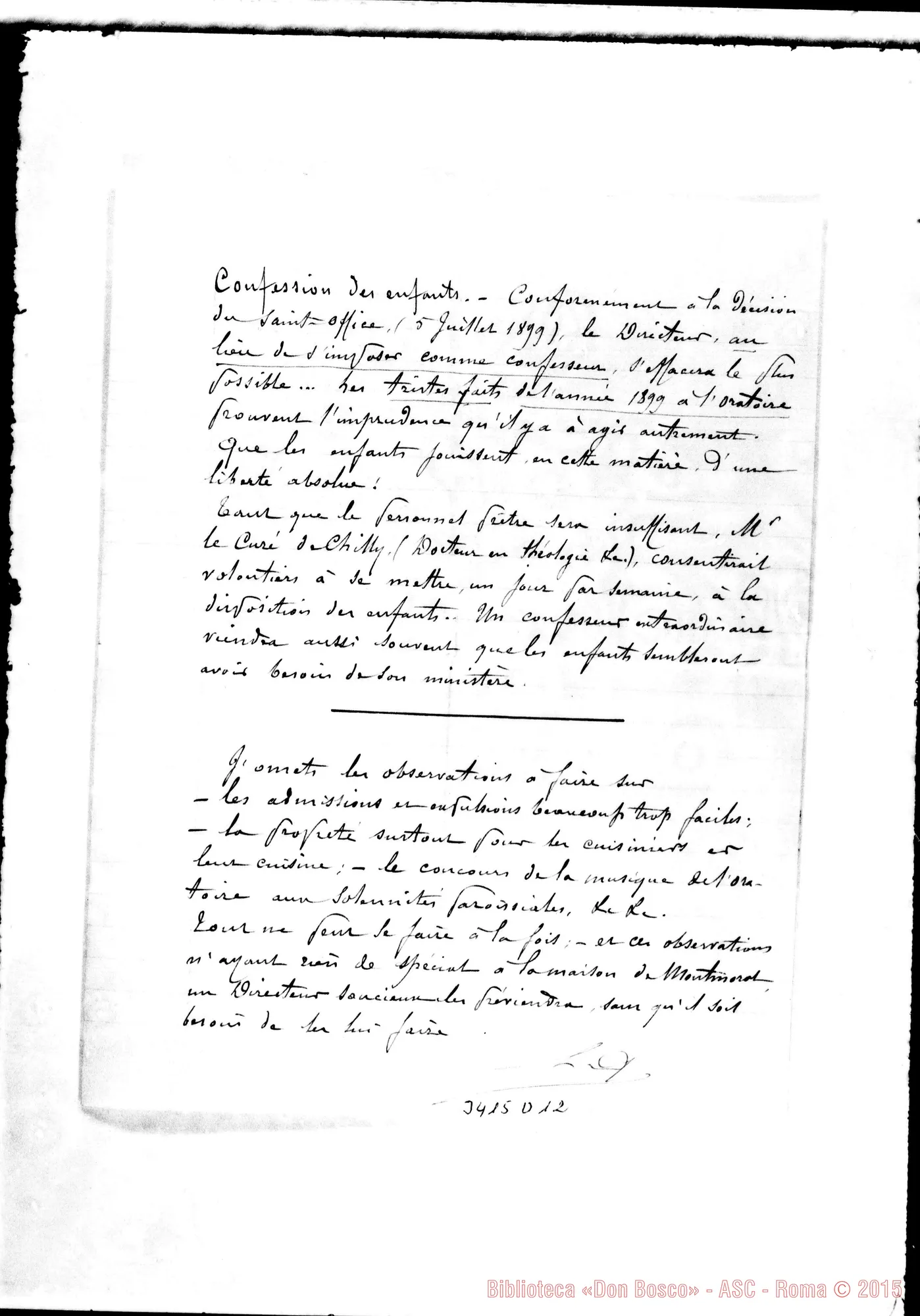 Fotogramma D 12 — Note relative alla situazione dell’Oratorio di Montmorot: Queslin