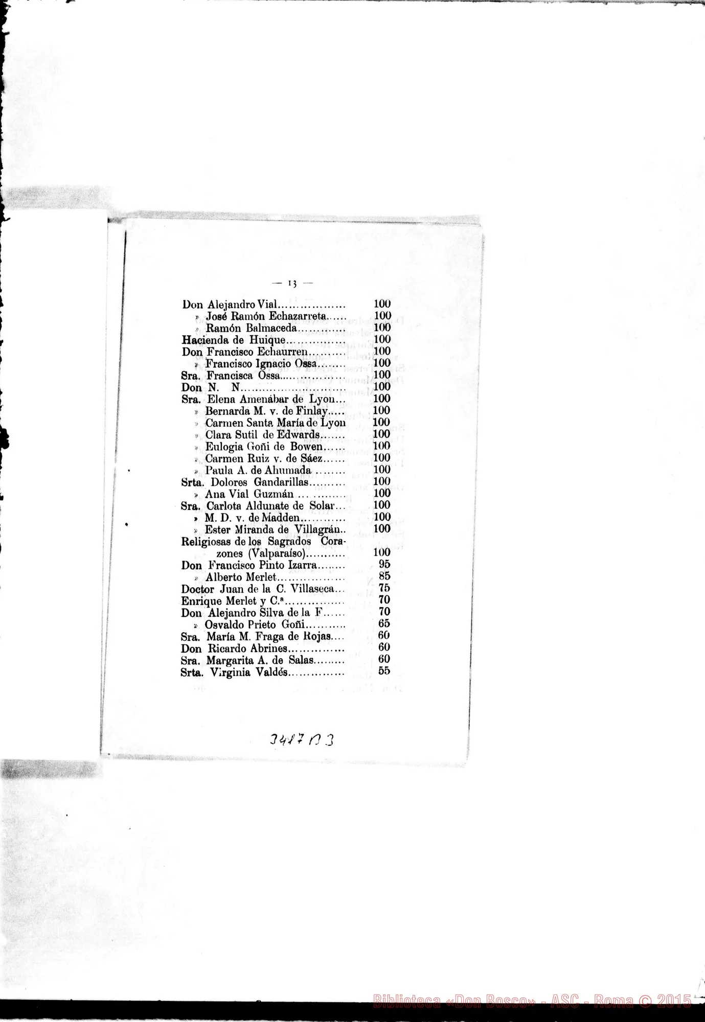 Fotogramma B 3 — Memoria della Scuola Agricola di Melipilla. Stampato 1896