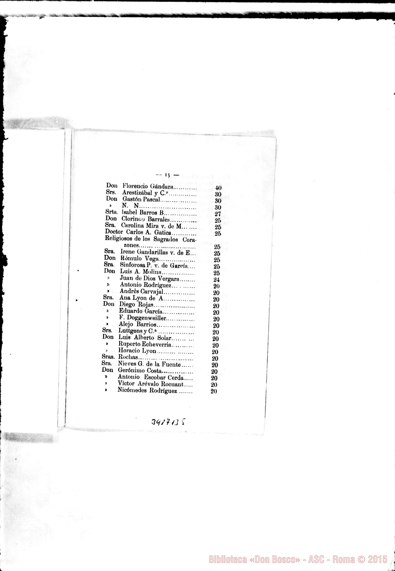 Fotogramma B 5 — Memoria della Scuola Agricola di Melipilla. Stampato 1896