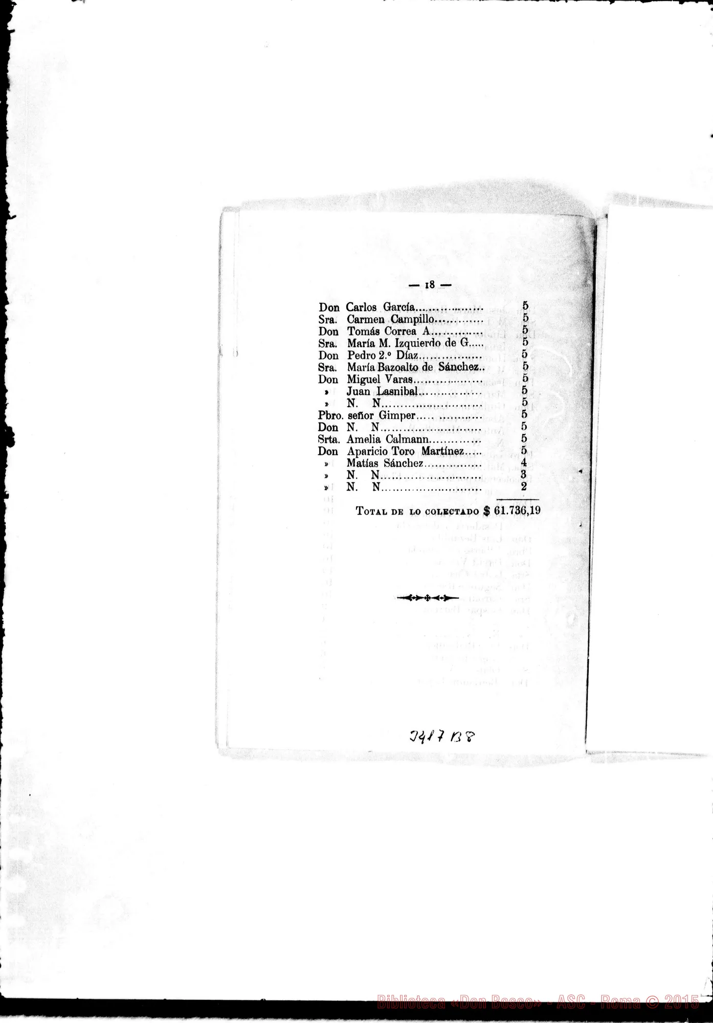 Fotogramma B 8 — Memoria della Scuola Agricola di Melipilla. Stampato 1896
