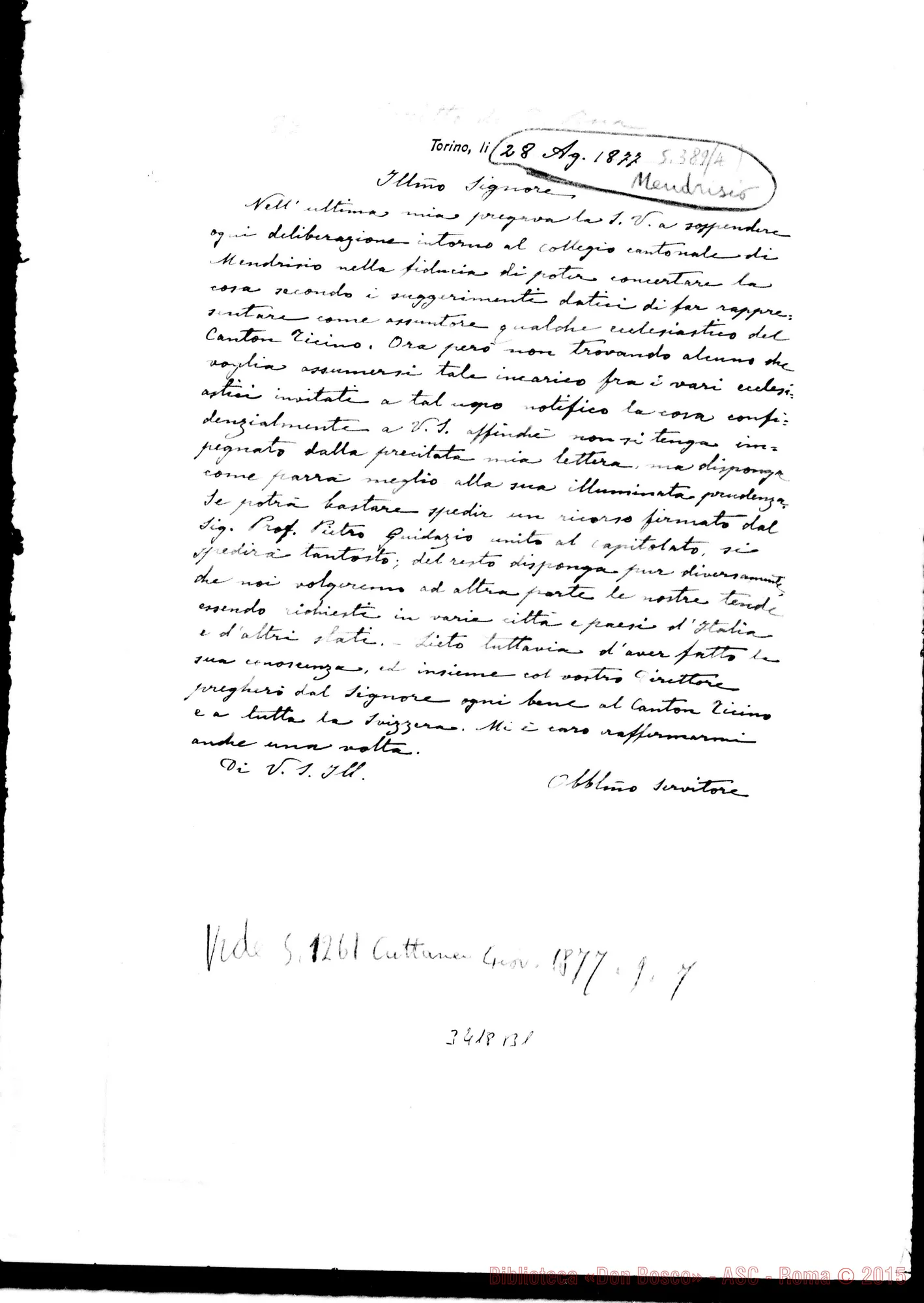 Fotogramma B 1 — Copia di lettere ms. del Balestra