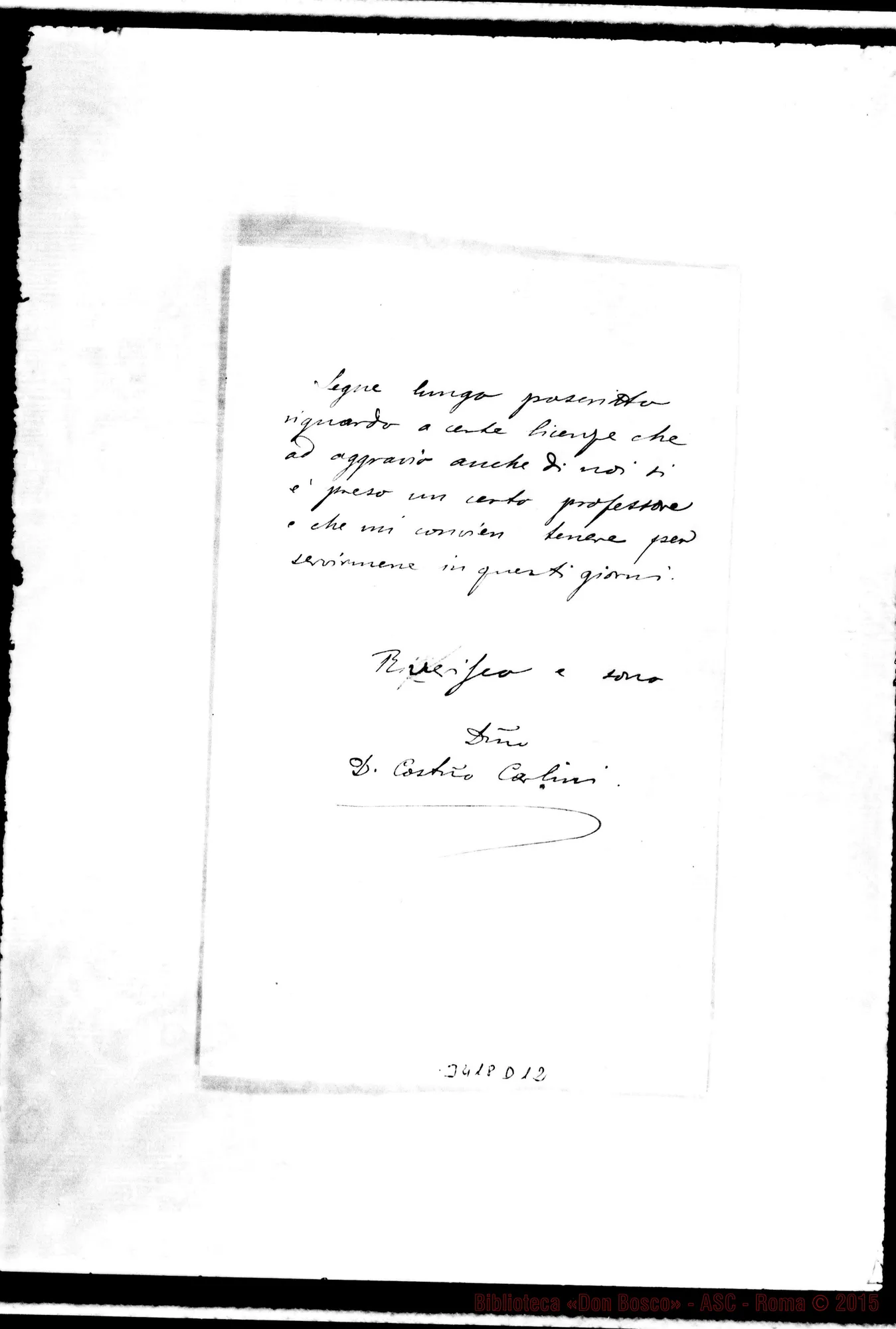 Fotogramma D 12 — Dottor Casella-Rev.do Sig. Mendrisio, 28-04-1890 Copia