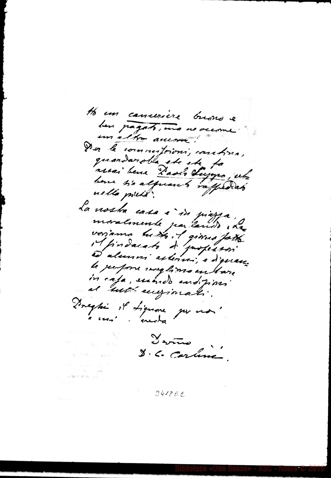 Fotogramma E 2 — Don Carlini-Don Lazzero. Mendrisio, 7-08-1891