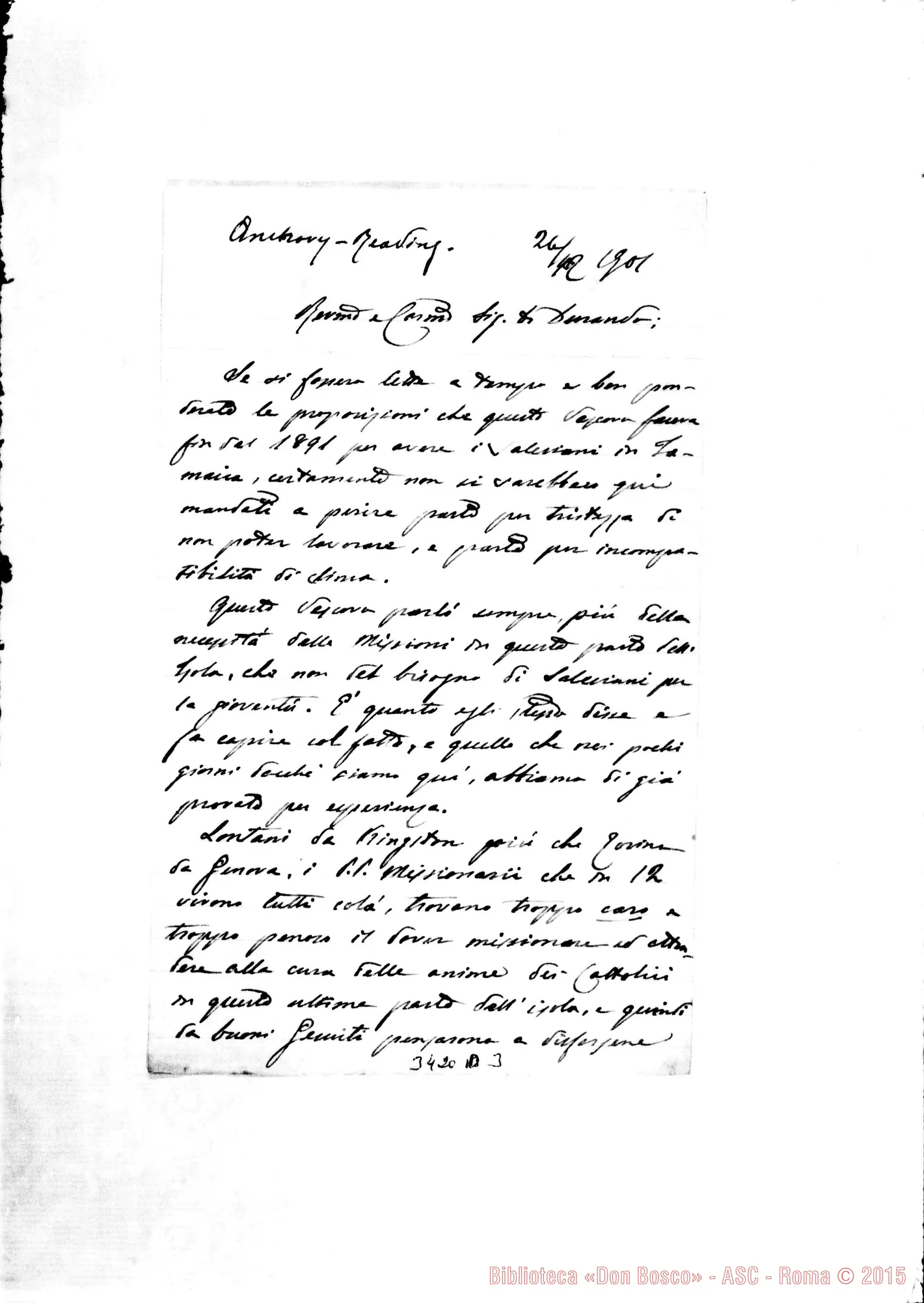 Fotogramma D 3 — Don Riccardi Antonio-Don Durando, il 26-12-1901