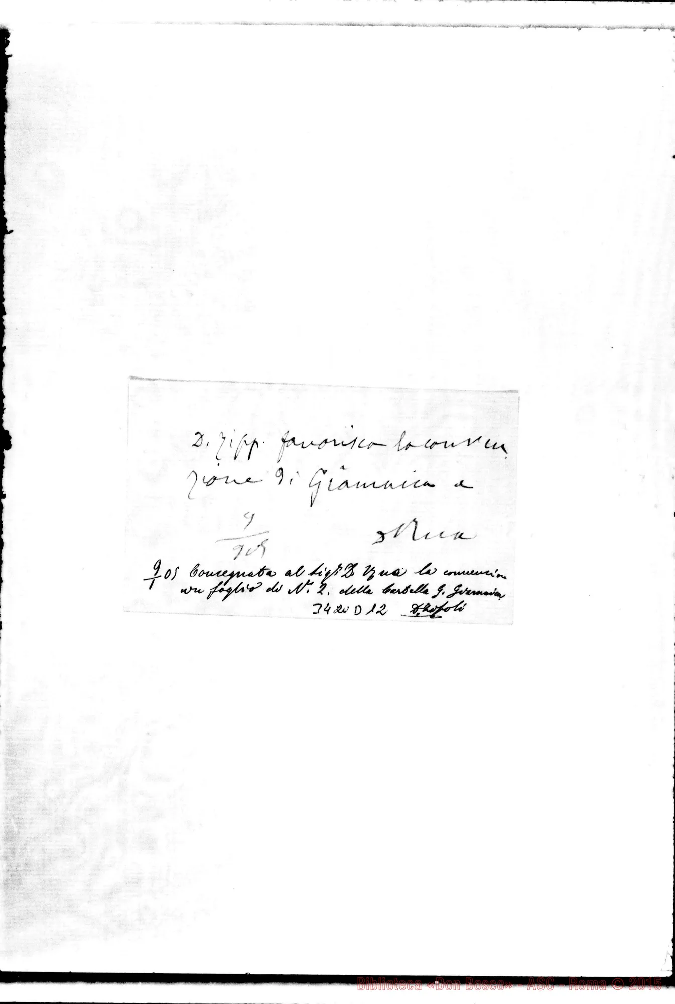 Fotogramma D 12 — Appunti con autogr. Rua