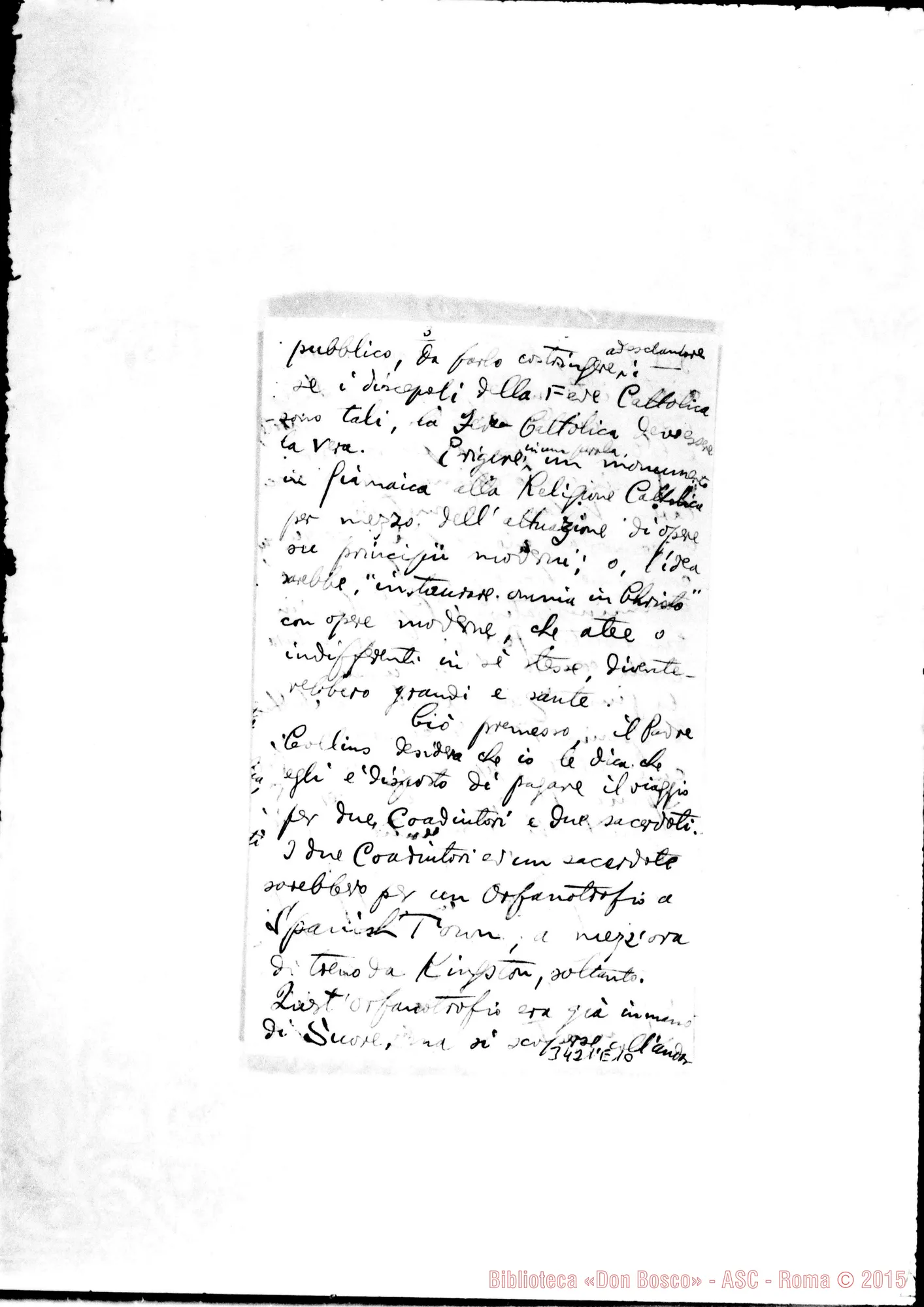 Fotogramma E 10 — Don Barni Federico-Don Rua. Montego Bay, 13-05-1906