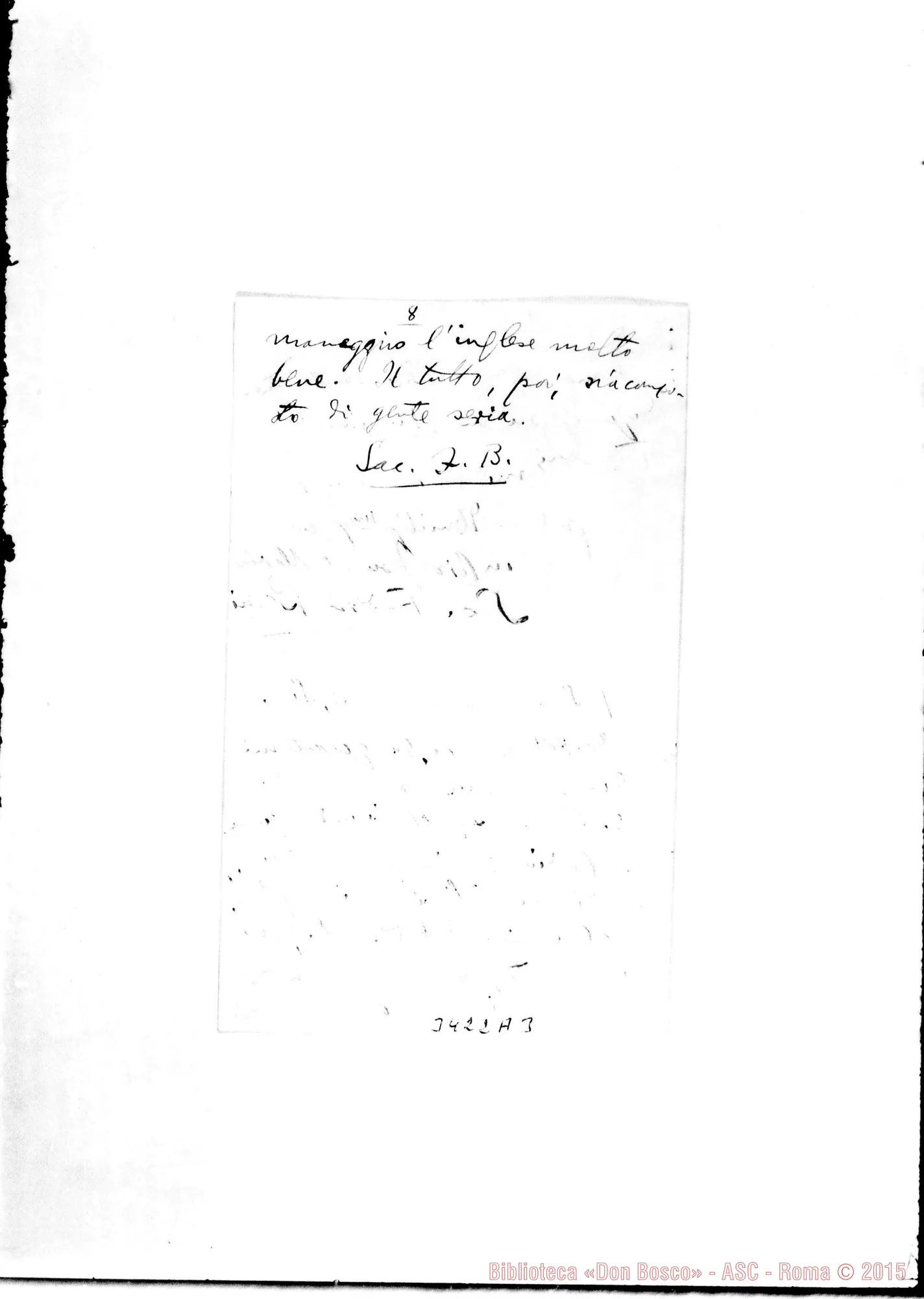 Fotogramma A 3 — Don Barni Federico-Don Rua. Montego Bay, 13-05-1906