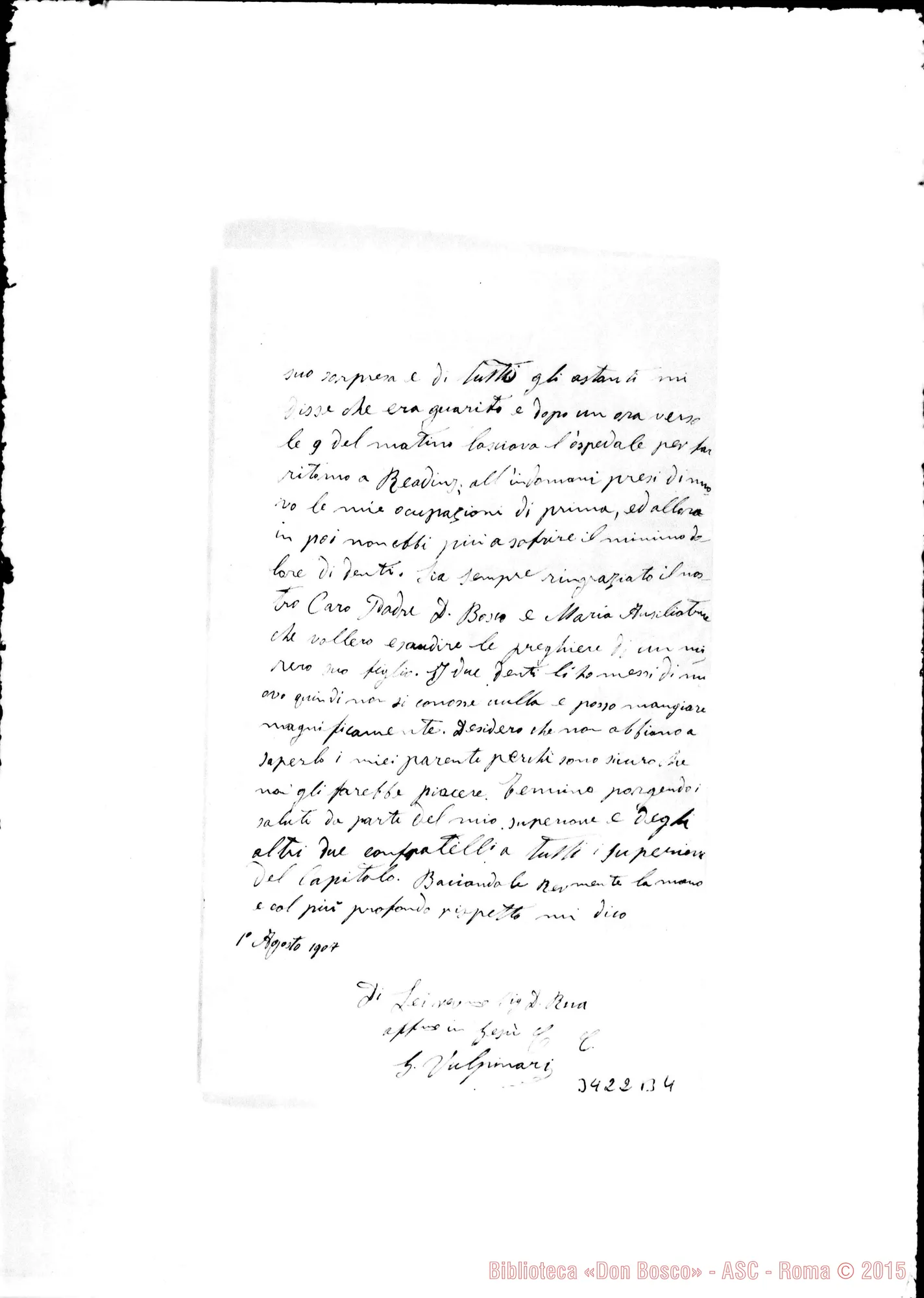 Fotogramma B 4 — Coad. Vulpinari Giovanni-Don Rua. Montego Bay, 1-08-1907
