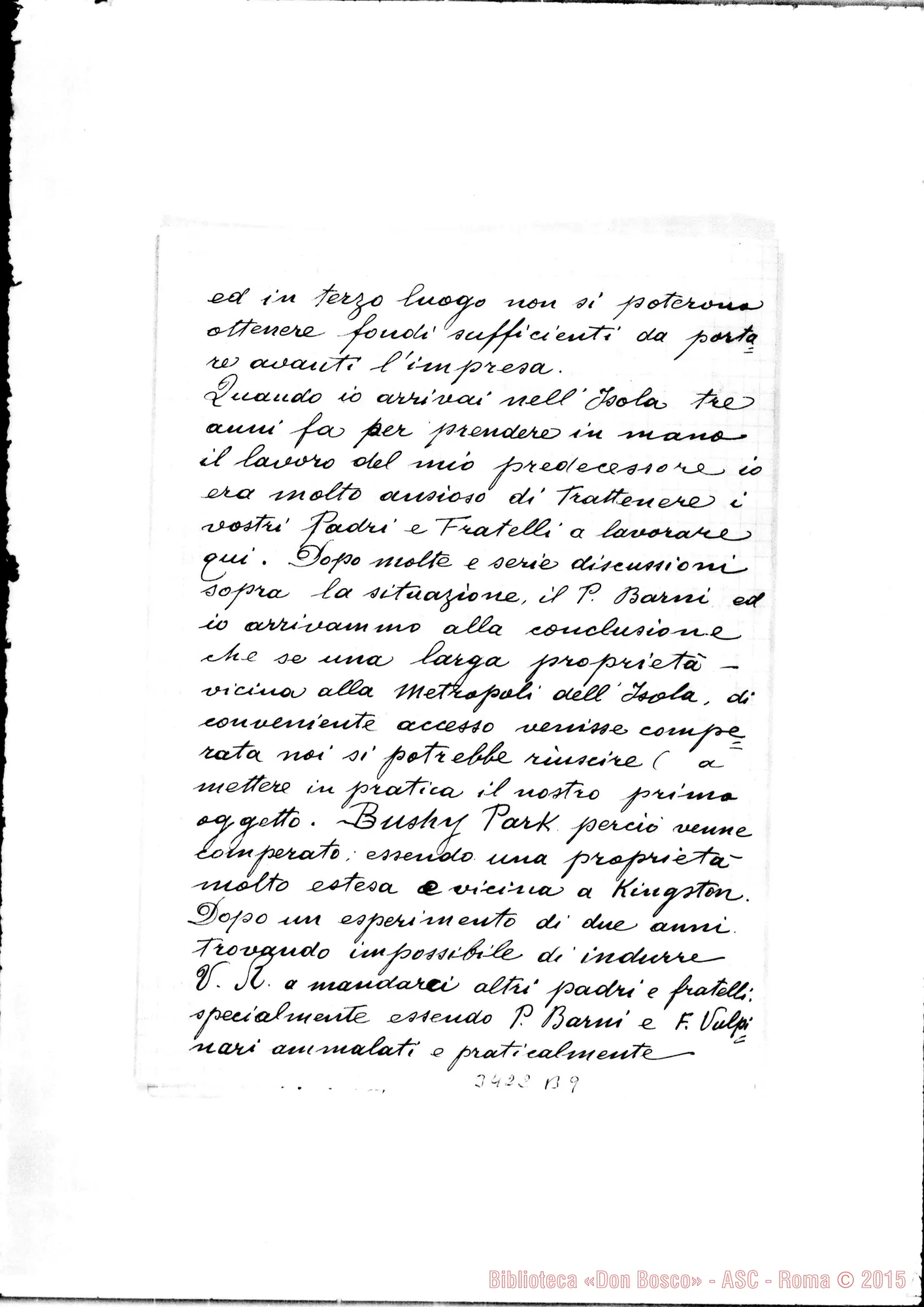 Fotogramma B 9 — G. Collins, vesc. aus. di Giamaica-Don Rua, il 15-04-1909. Con traduzione