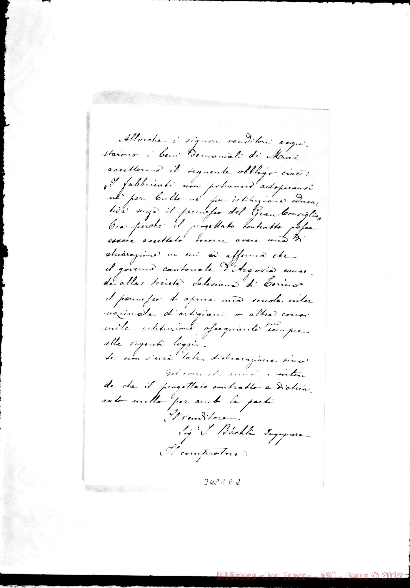Fotogramma E 2 — Lettera, con allegati, senza destinatario, senza firma né data.