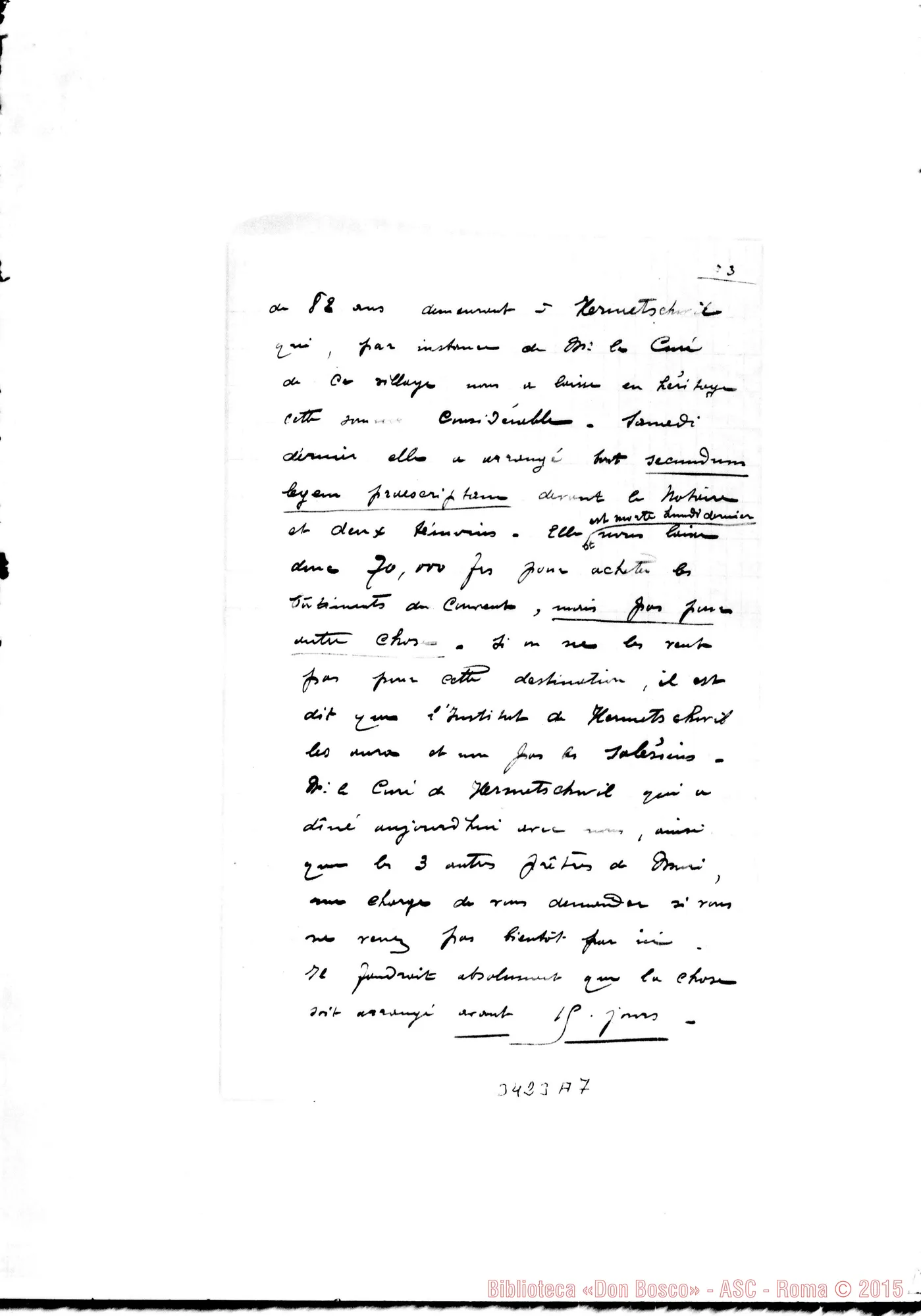 Fotogramma A 7 — Don Eugenio Méderlet-Don Rua. Muri, 29-01-1898