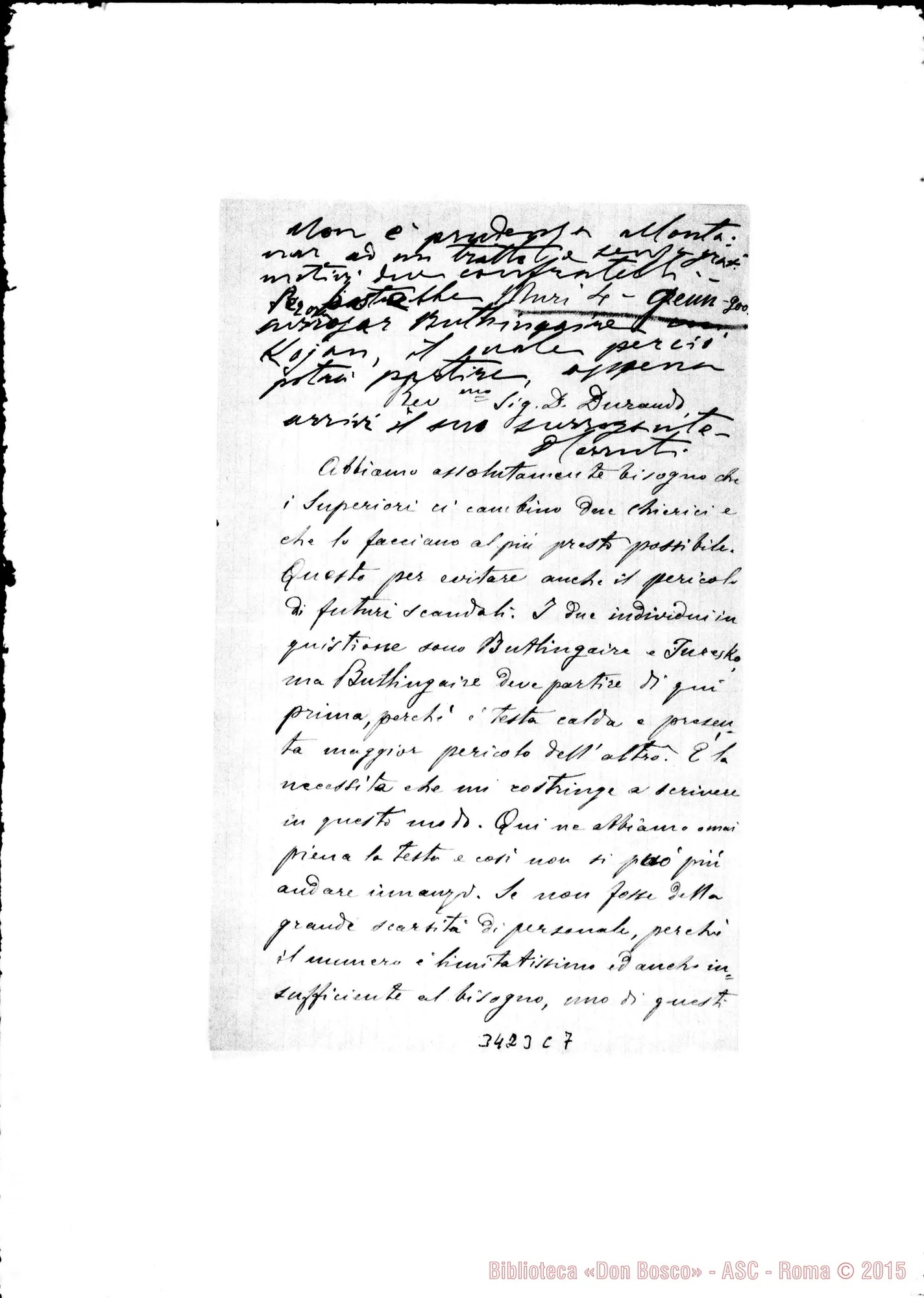 Fotogramma C 7 — Don Eugenio Méderlet-Don Durando. Muri, 4-01-1900