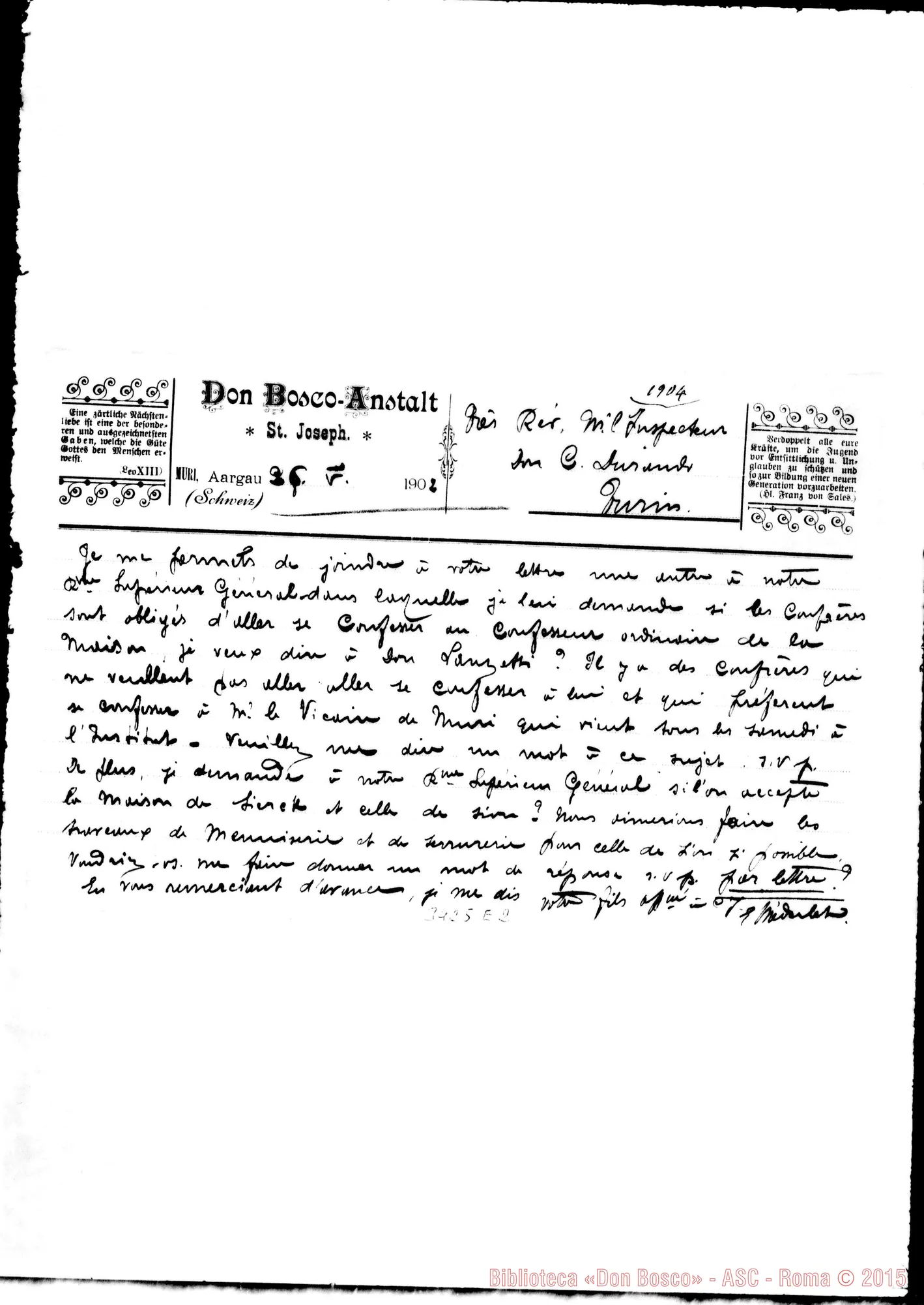 Fotogramma E 2 — Don Eugenio Méderlet-Don Durando. Muri, 26-05-1902
