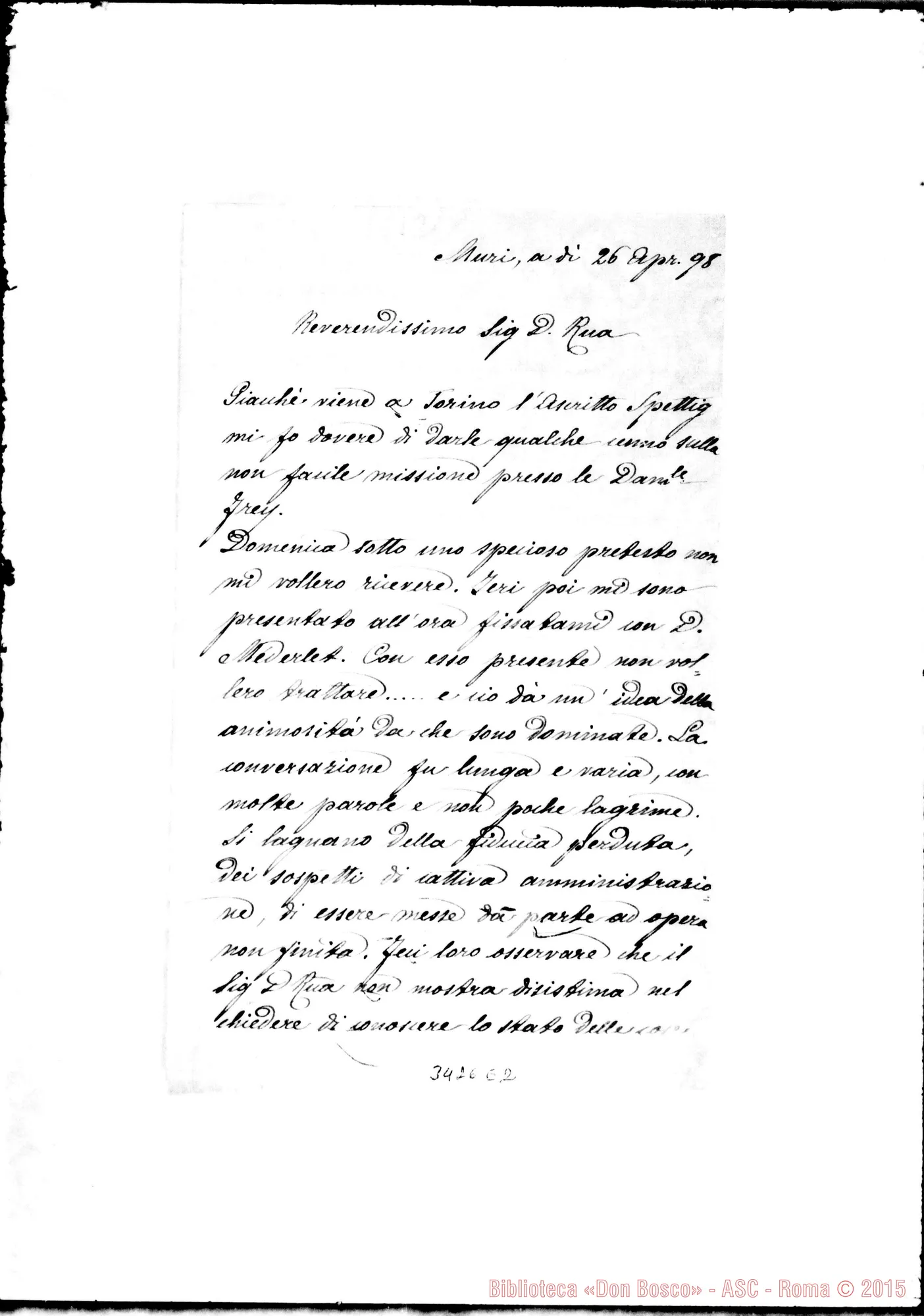 Fotogramma E 2 — Don Marenco-Don Rua. Muri, 26-04-1898