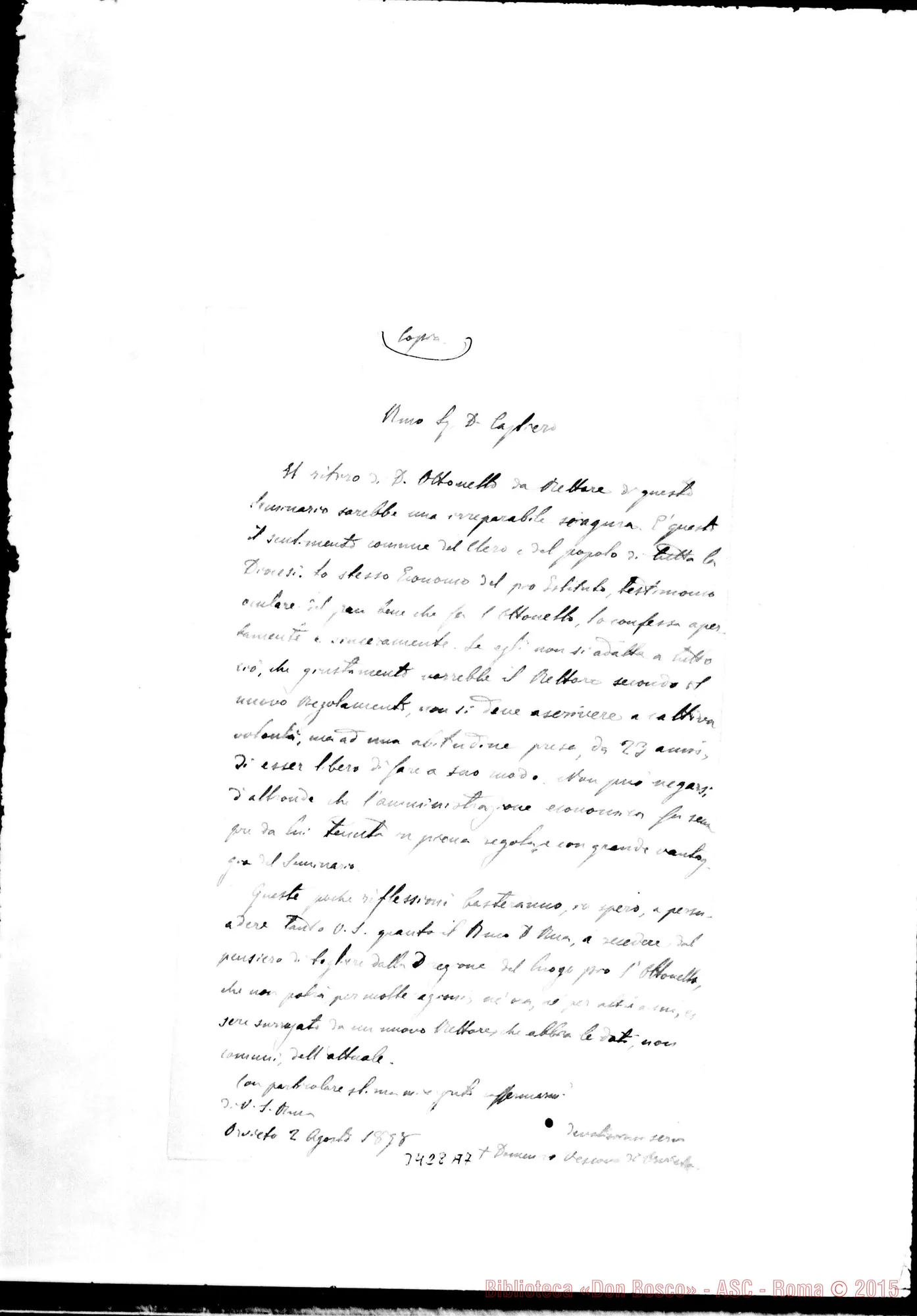 Fotogramma A 7 — Domenico Bucchi, vesc.-Don Rua. Orvieto, 2-08-1898 Copia