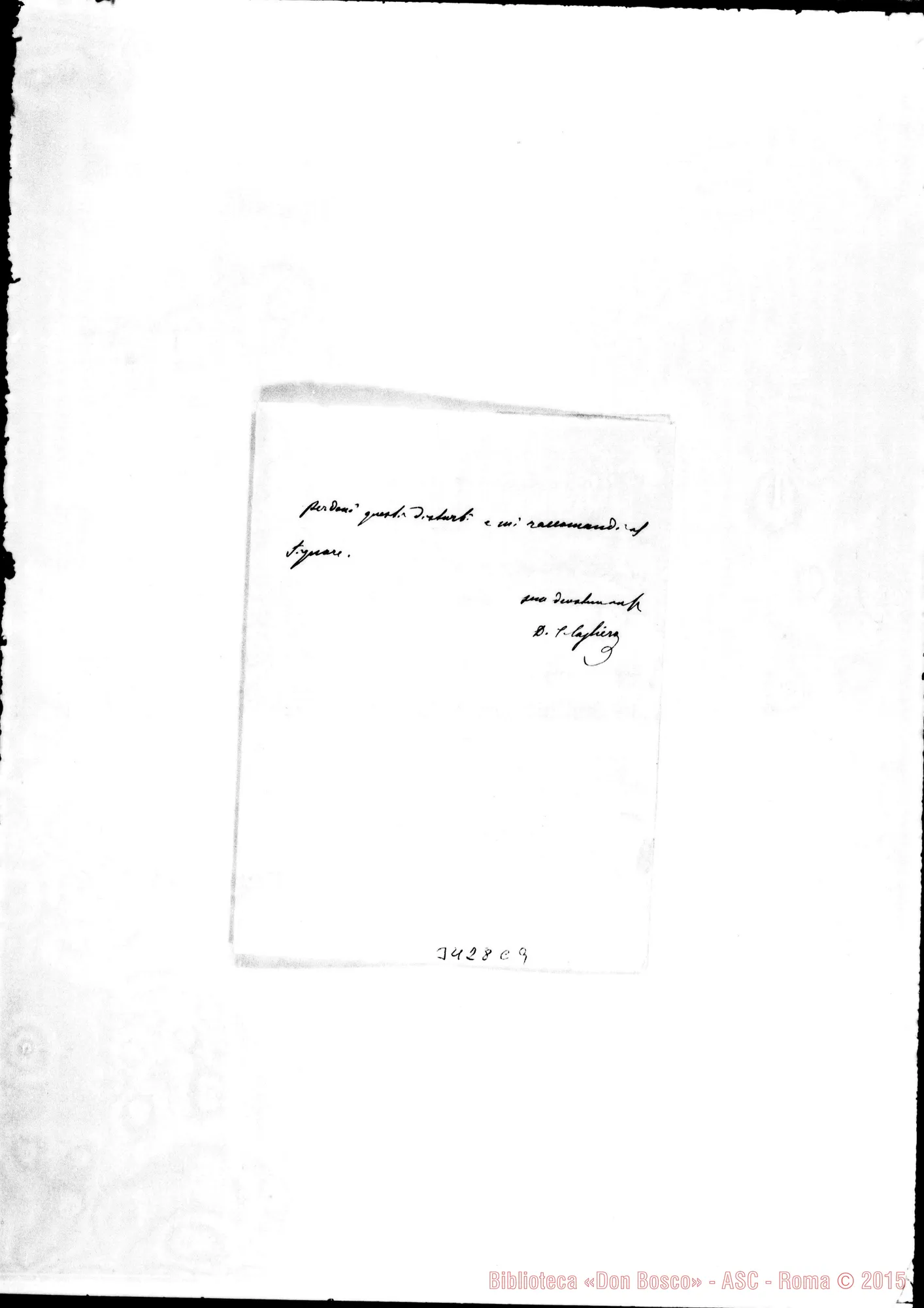 Fotogramma C 9 — Don Cesare Cagliero-Don Durando. Roma, 16-06-1893