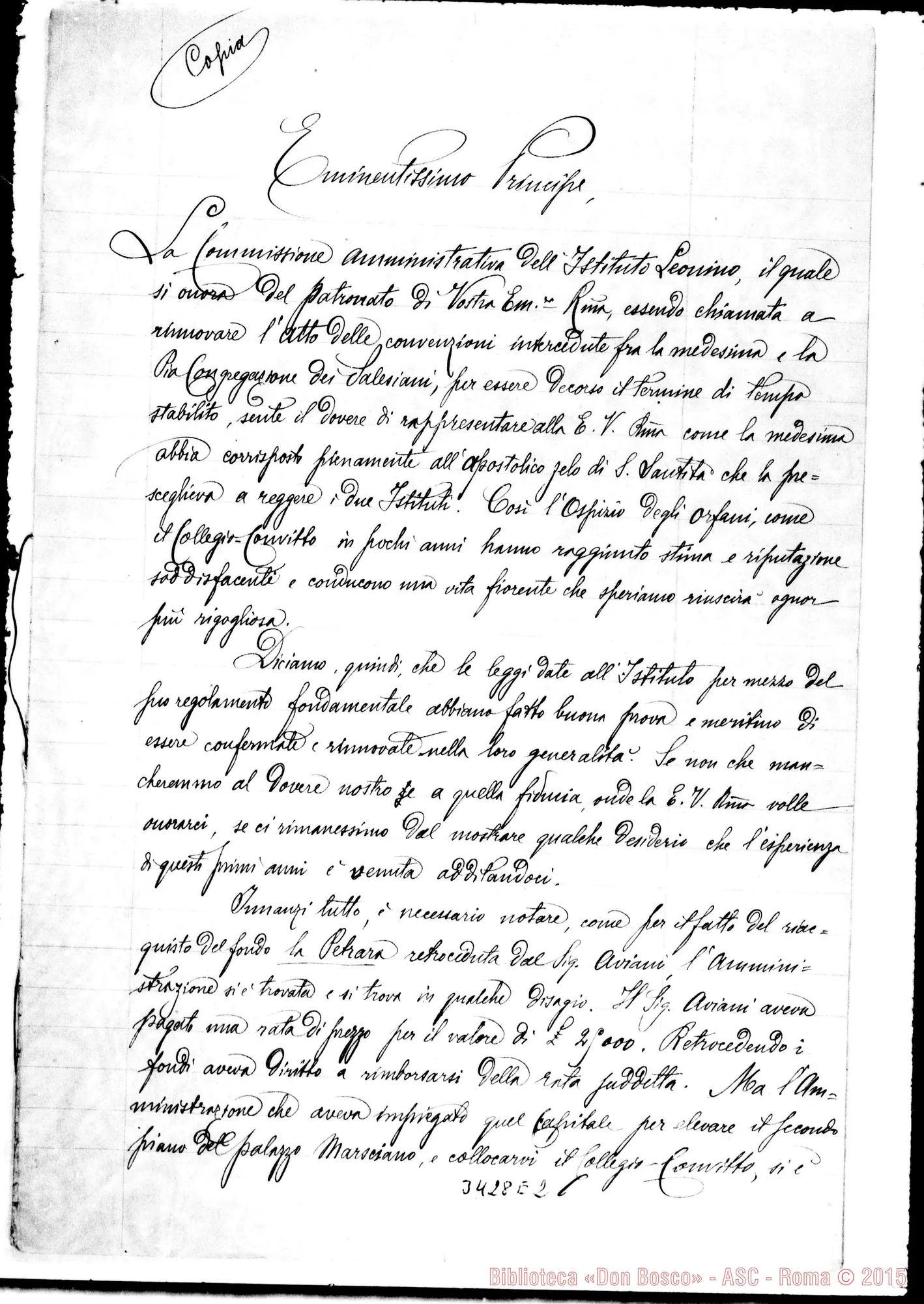 Fotogramma E 2 — Commissione Amministrativa-Eminentissimo, il 6-08-1898 Copia