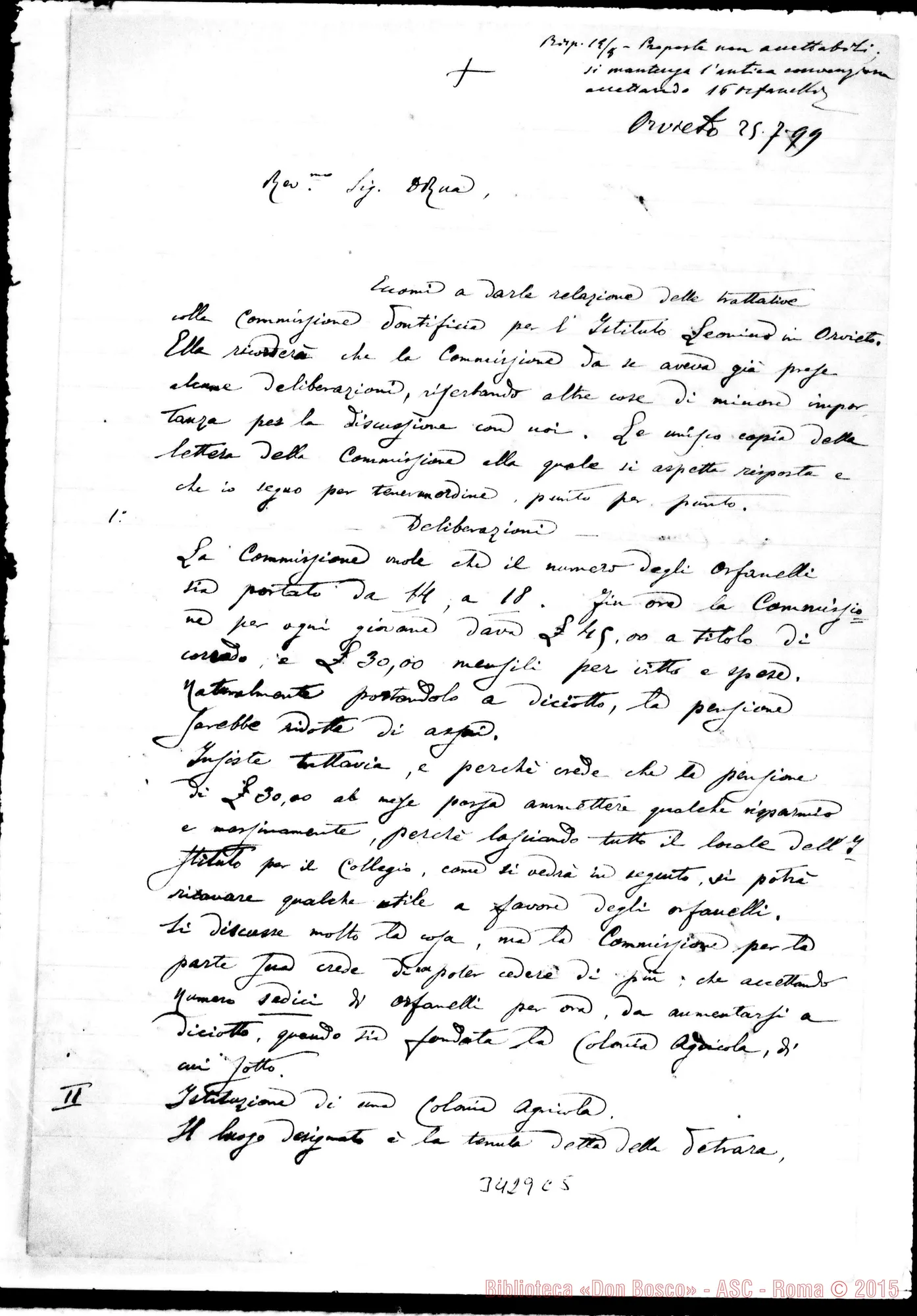 Fotogramma C 5 — Don Cesare Cagliero-Don Rua. Orvieto, 25-07-1899