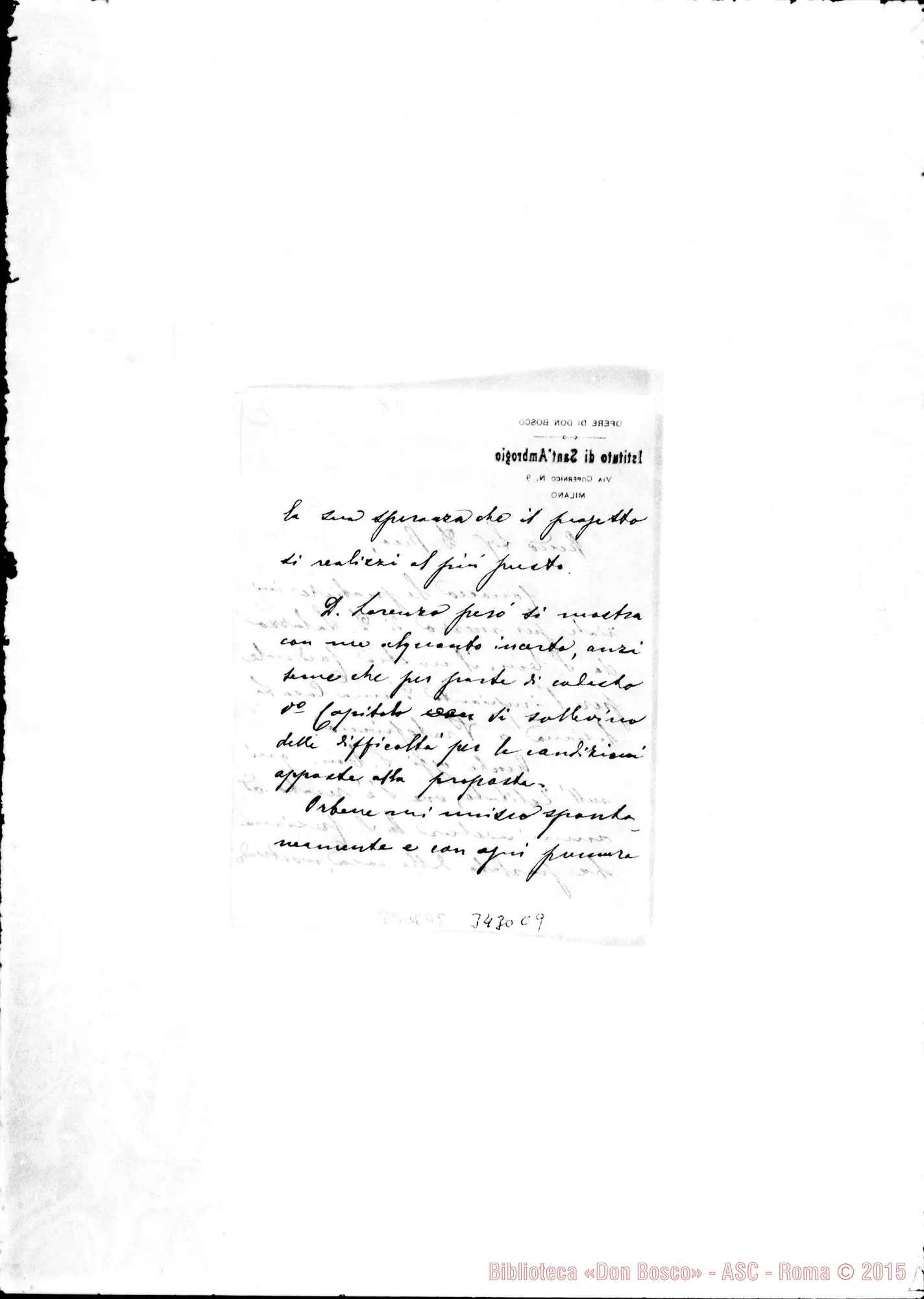 Fotogramma C 9 — Don Pasquale Morganti-Don Rua. Milano, 1-05-1898
