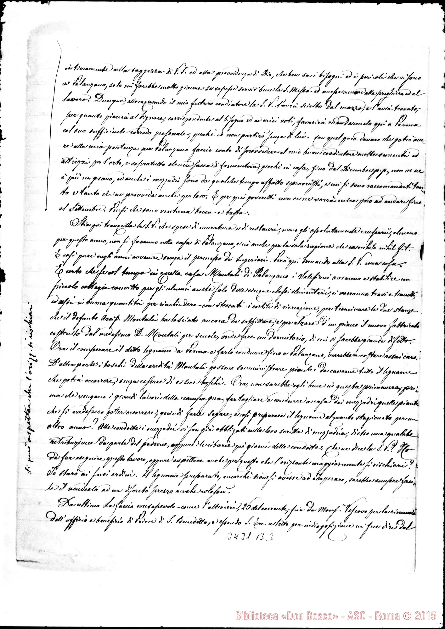 Fotogramma B 3 — Don Confortola-Don Rua. Parma, 28-01-1900 Autografi Rua