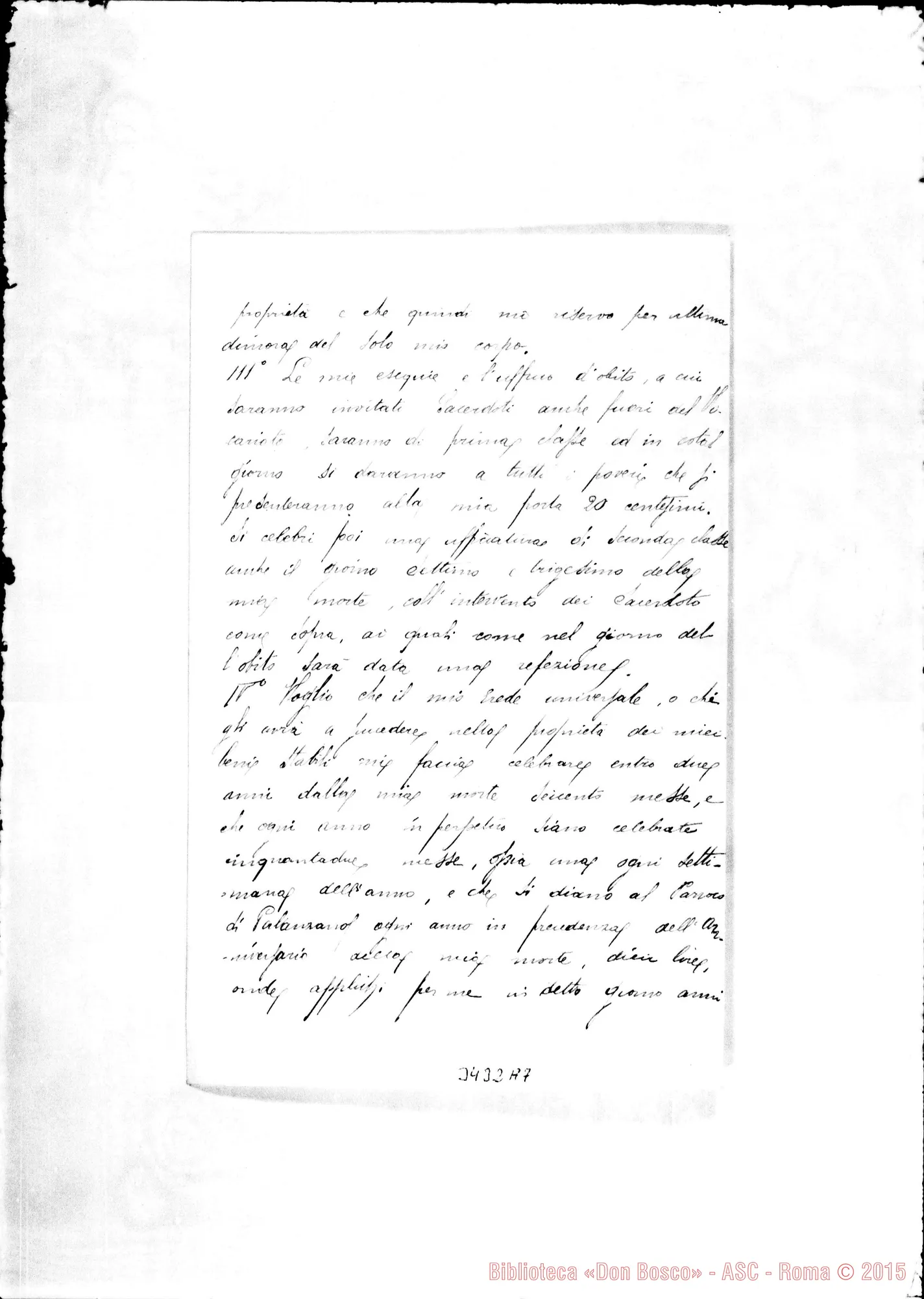 Fotogramma A 7 — Arciv. Andrea Ferrari-Don Rua. All. testamento del Montali