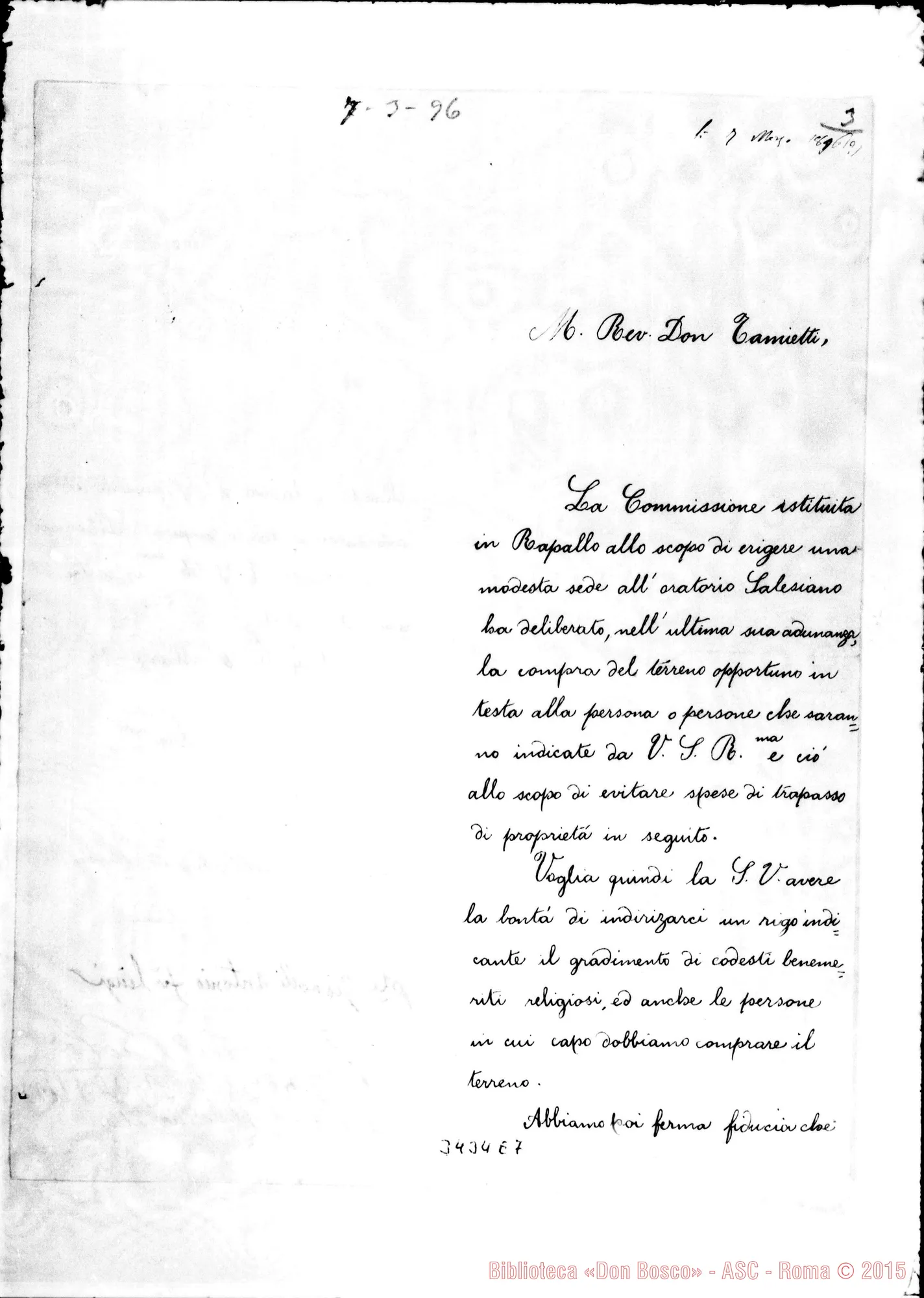 Fotogramma E 7 — Commissione di Rapallo-Don Rua. Rapallo, 5-03-1896