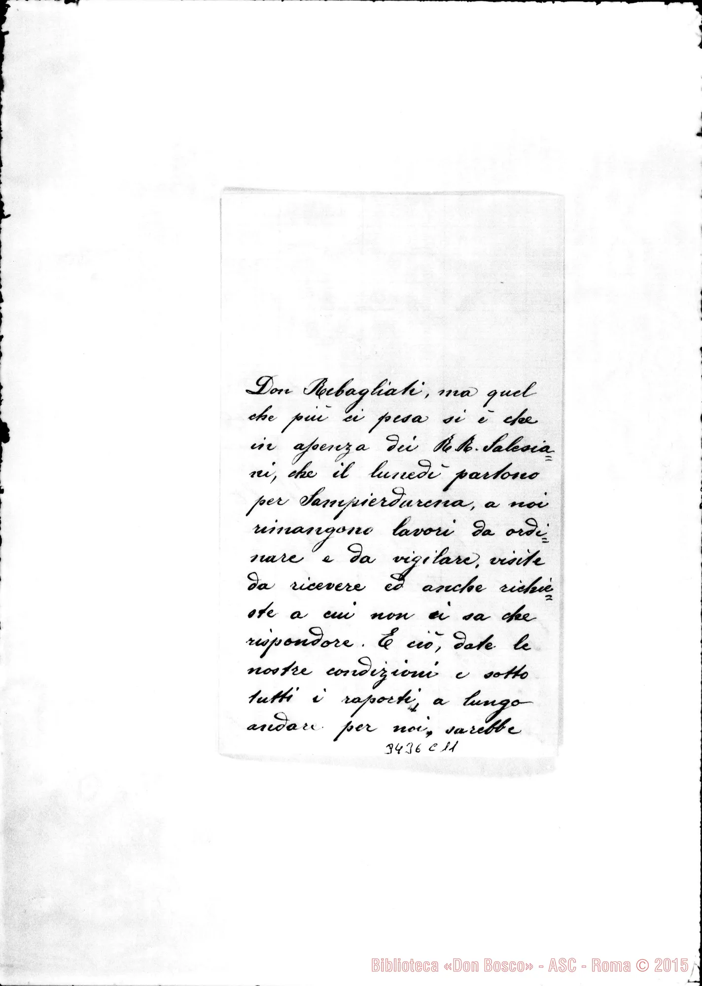 Fotogramma C 11 — Maria Vaccaro-Don Rua. Rapallo, 10-01-1901